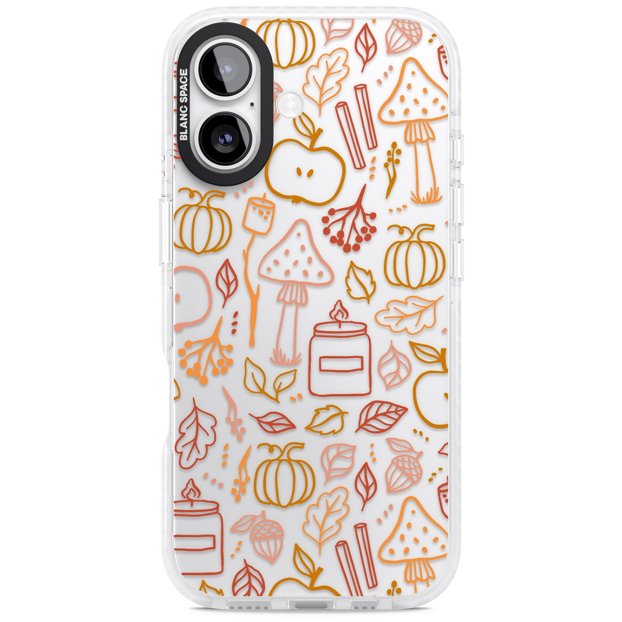 Autumn Line Pattern iPhone 17 Impact Clear Phone Case