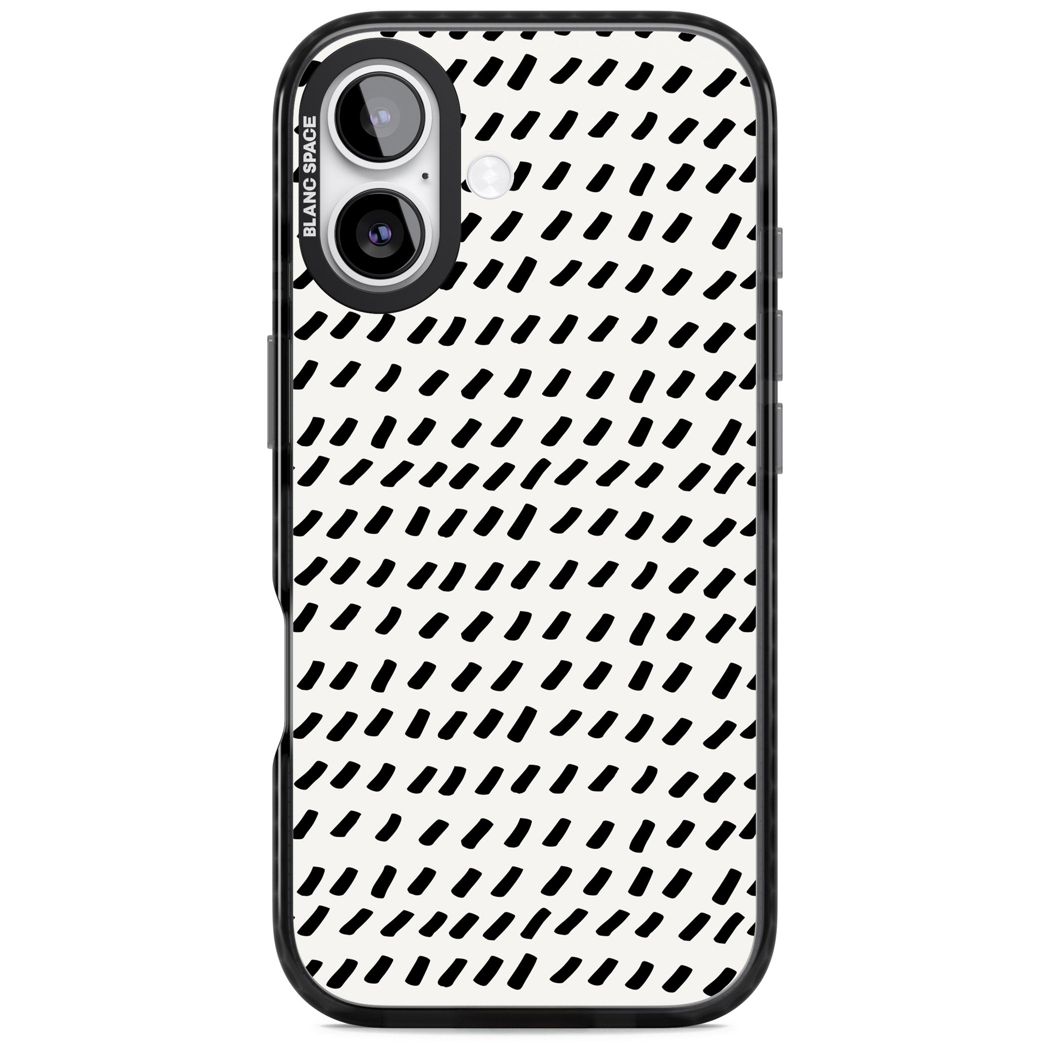 Hand Drawn Lines Pattern iPhone 17 Impact Black Phone Case