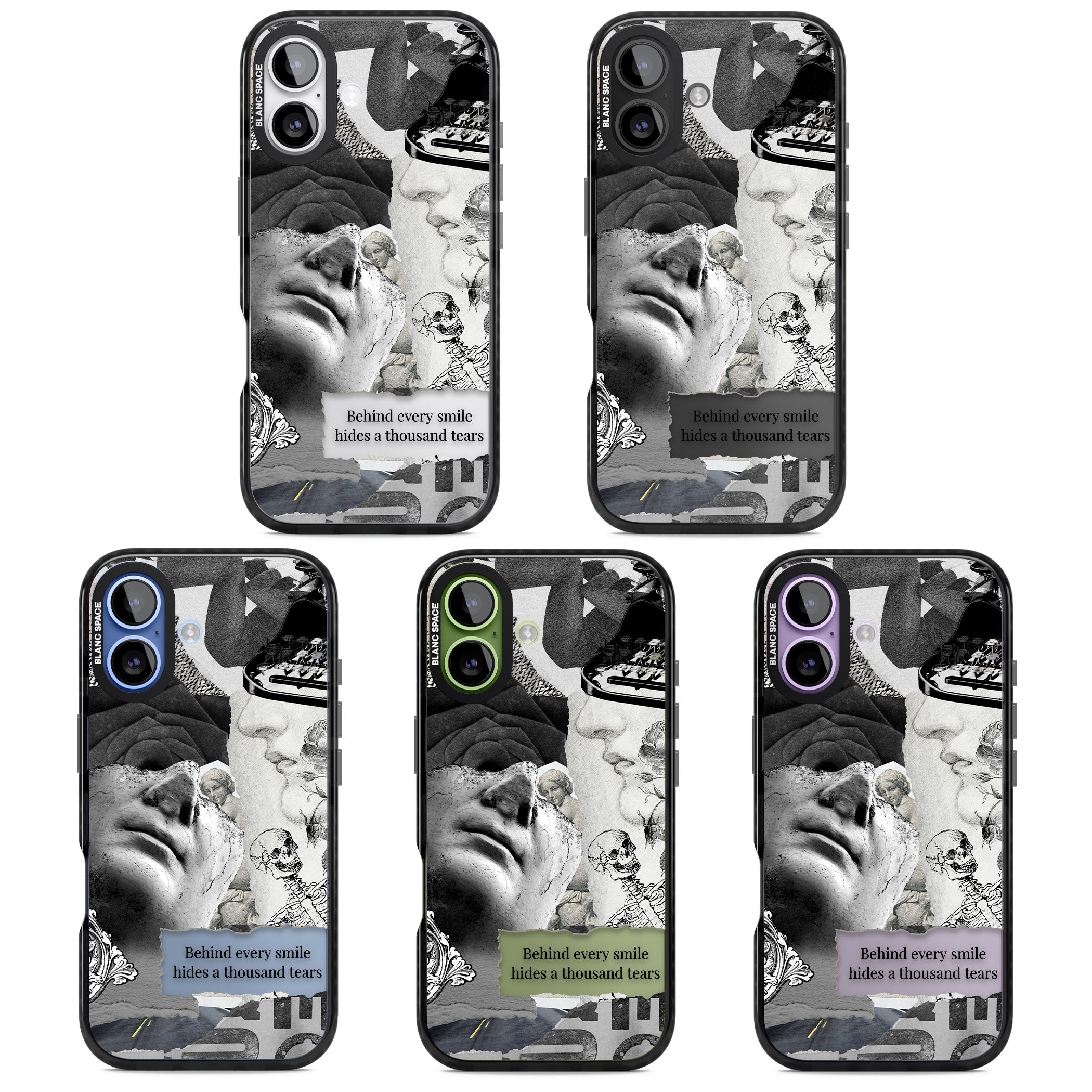 Behind Every Smile iPhone 17 Impact Black Phone Case APT Impact Protection