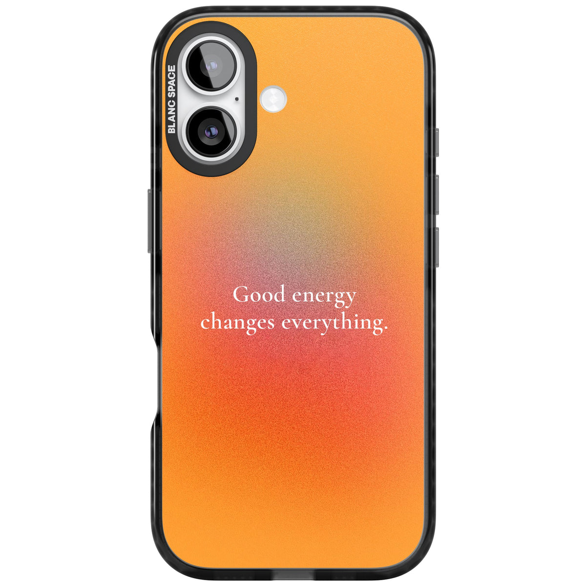 Good Energy iPhone 16 / iPhone 16 Plus / iPhone 17 Impact Black Phone Case front