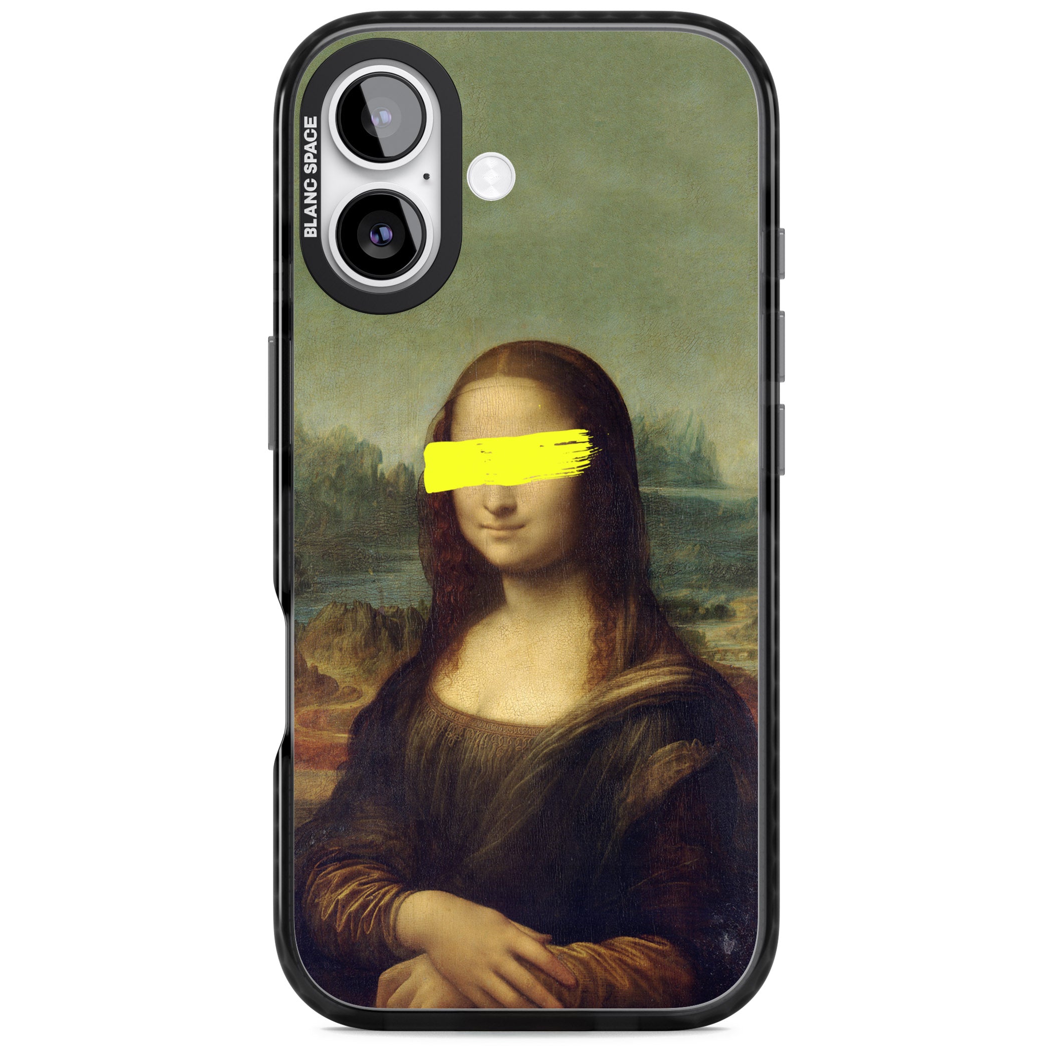 Vandaled Mona Lisa iPhone 17 Impact Black Phone Case