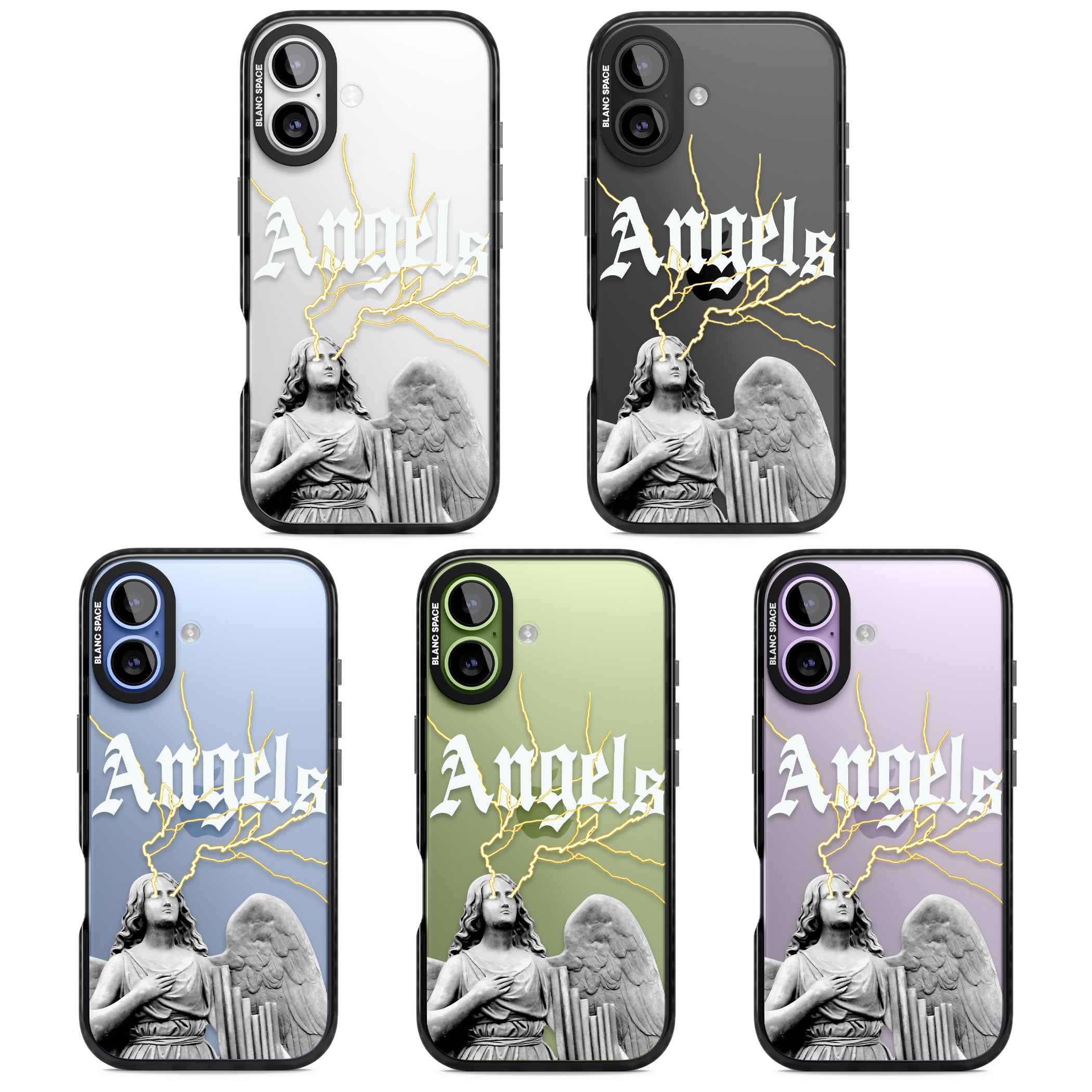 Angels iPhone 17 Impact Black Phone Case APT Impact Protection