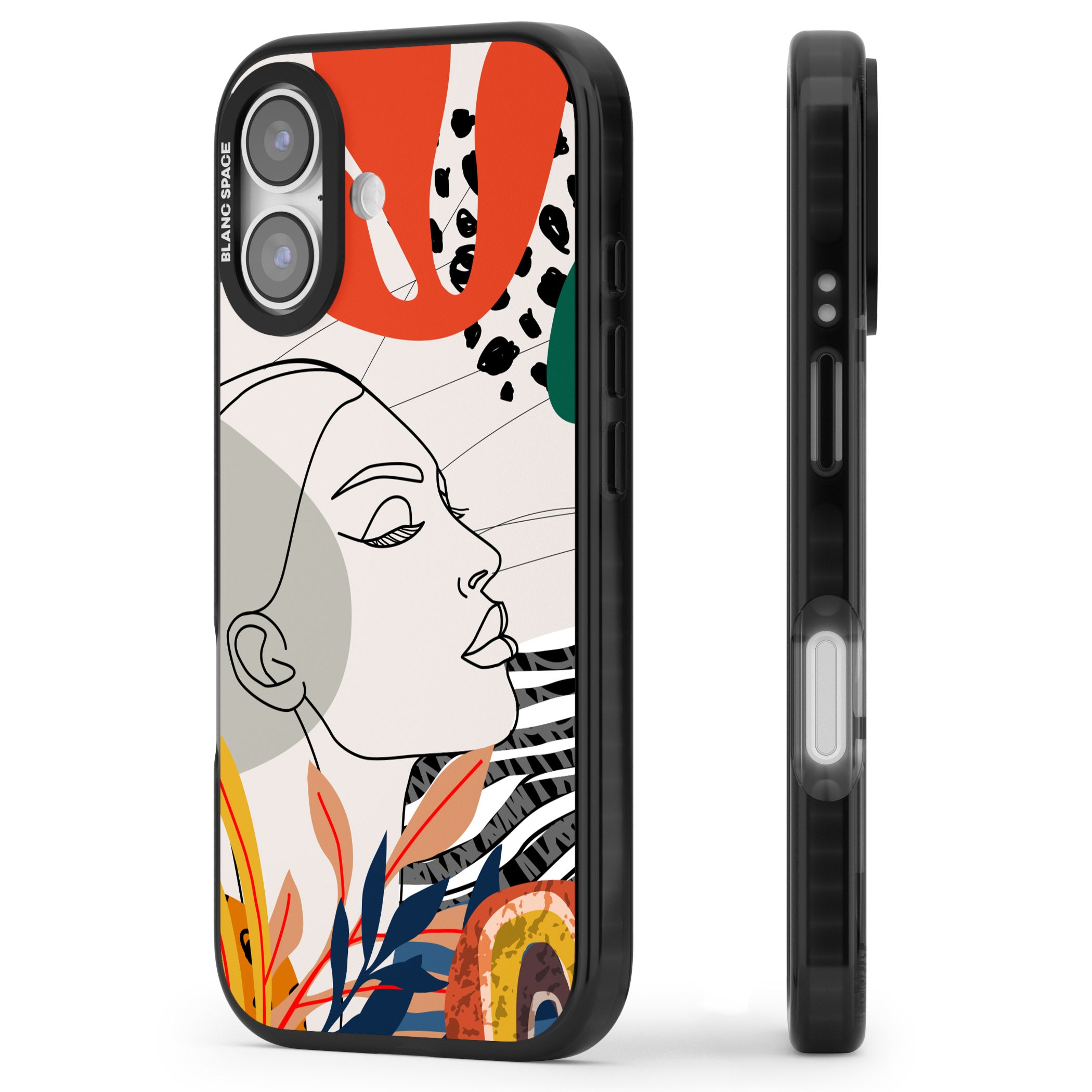 Girl Gone Wild iPhone 17 Impact Black Phone Case Side Profile