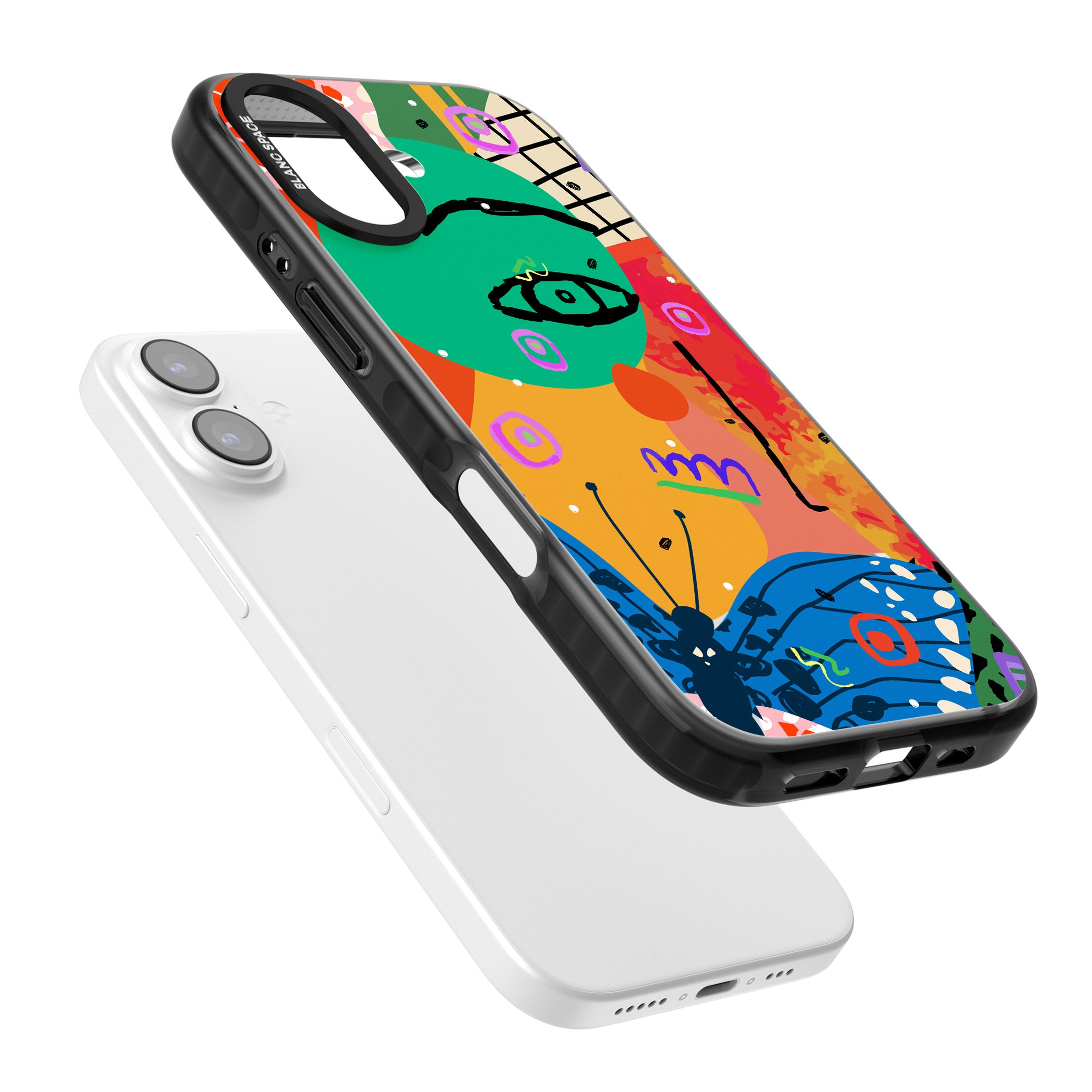 Abstract Butterfly iPhone 17 Impact Black Phone Case Colours