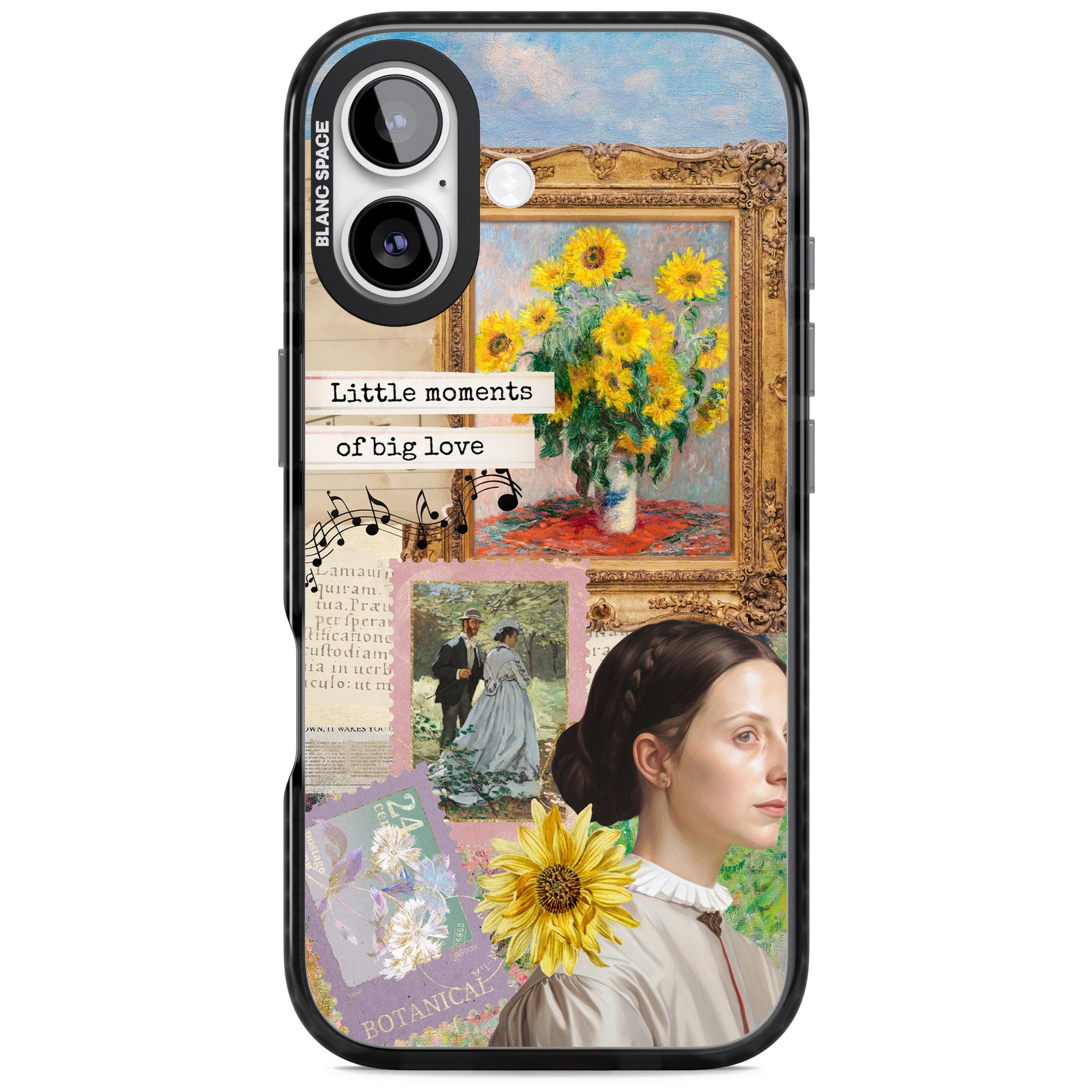 Monet 'Little Moments' Collage iPhone 17 Impact Black Phone Case