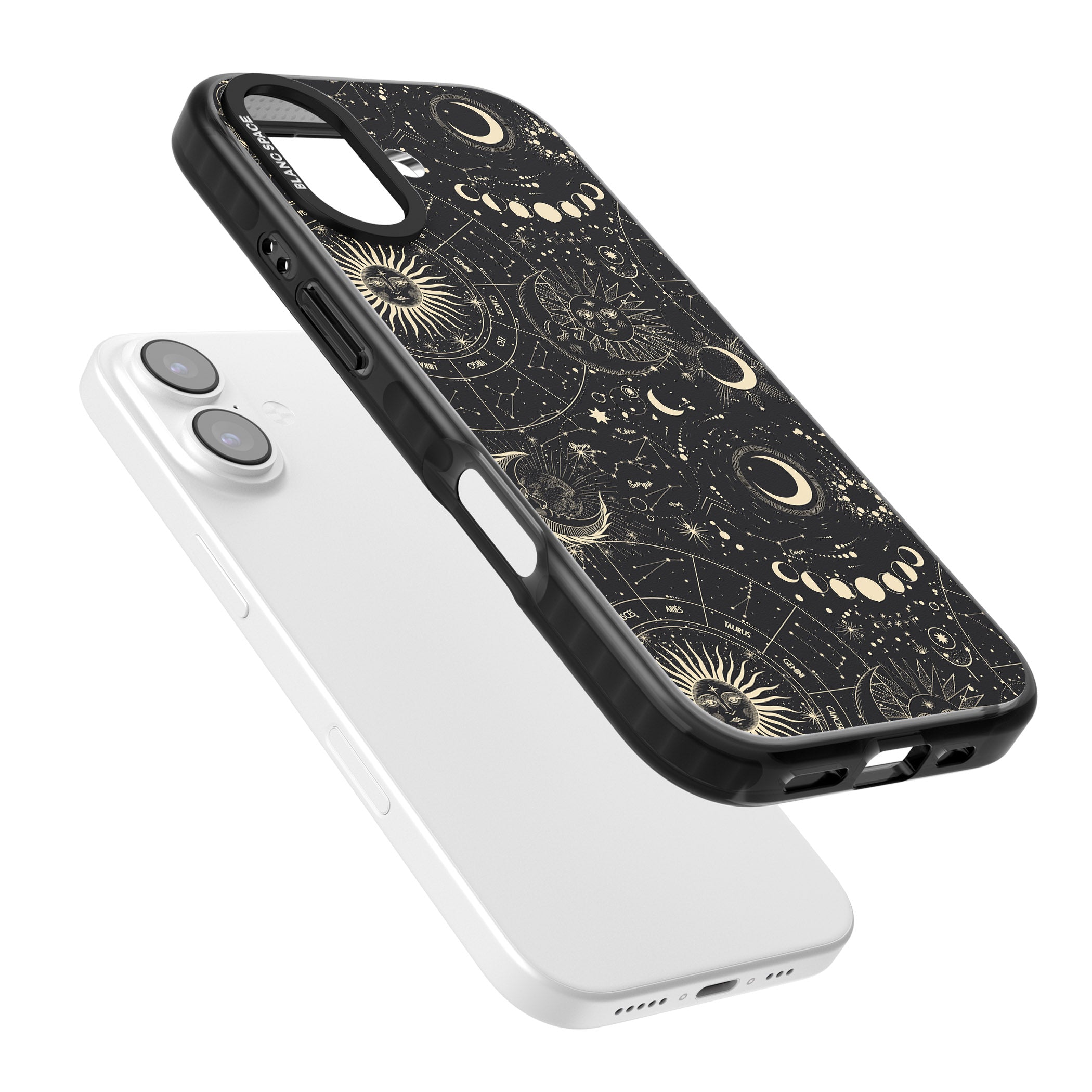 Celestial Suns, Moons & Zodiacs iPhone 17 Impact Black Phone Case Colours