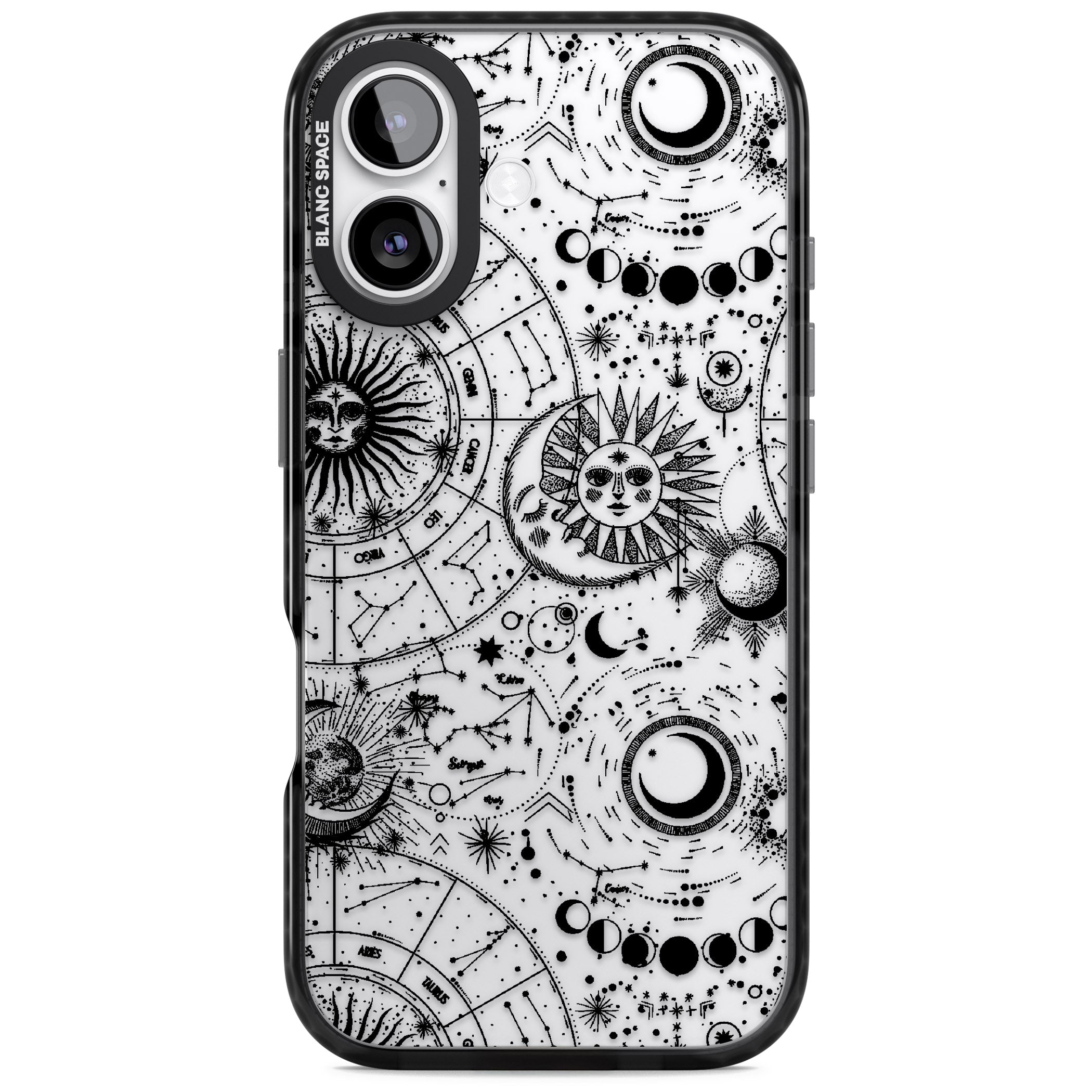 Celestial Zodiac iPhone 17 Impact Black Phone Case