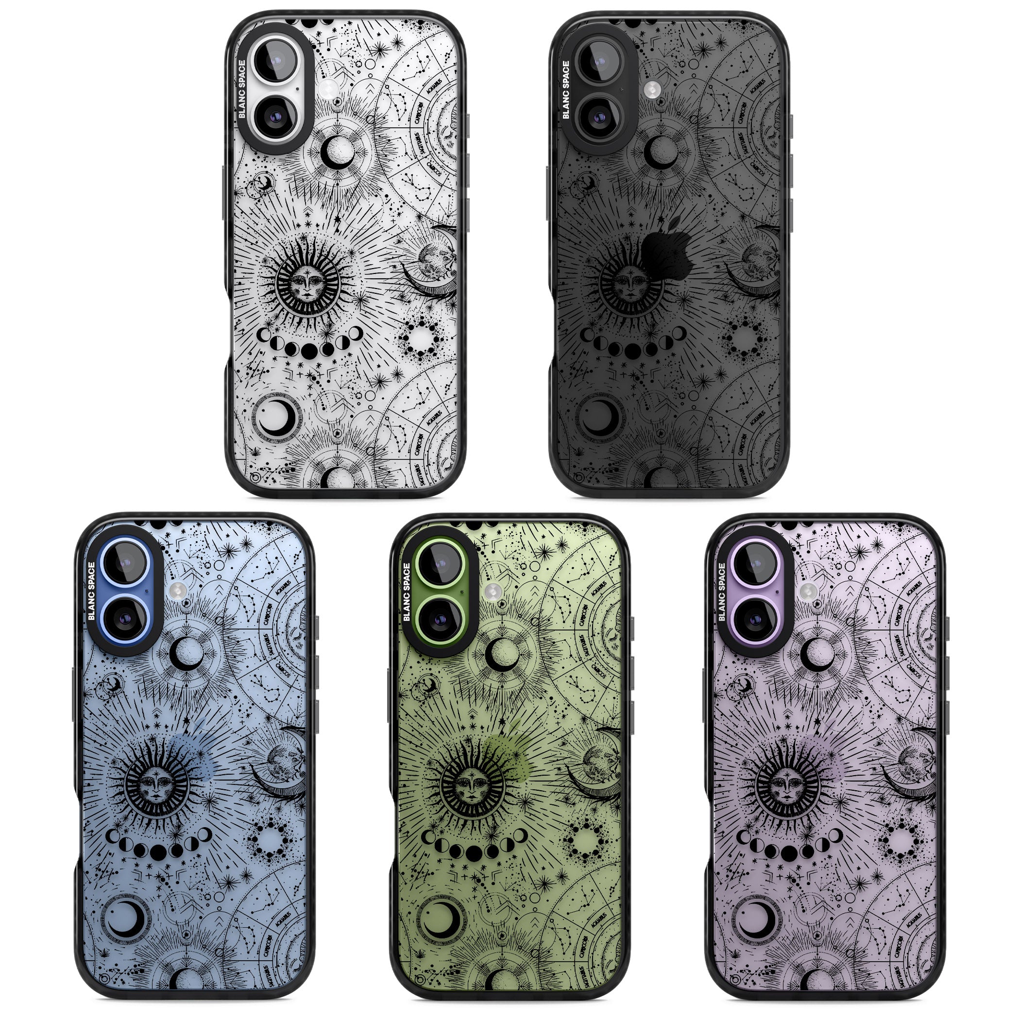 Suns & Zodiac Solar Chart iPhone 17 Impact Black Phone Case APT Impact Protection