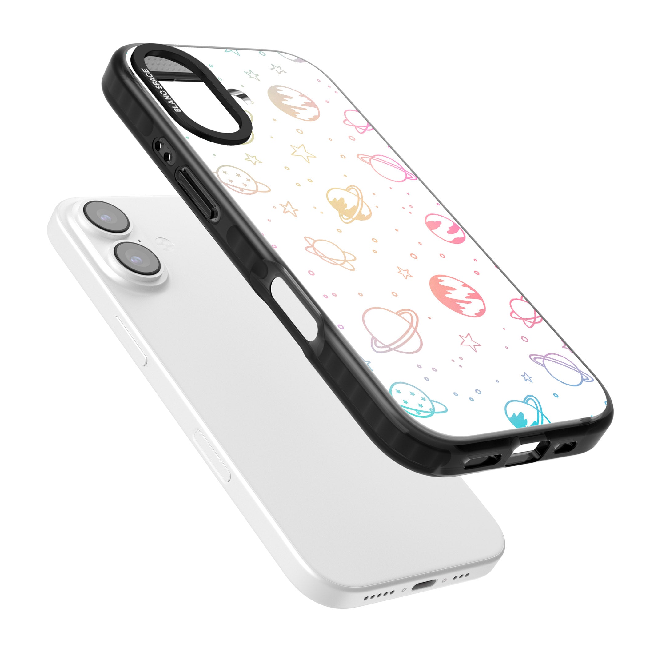 Pastel Cosmic Galaxy iPhone 17 Impact Black Phone Case Colours