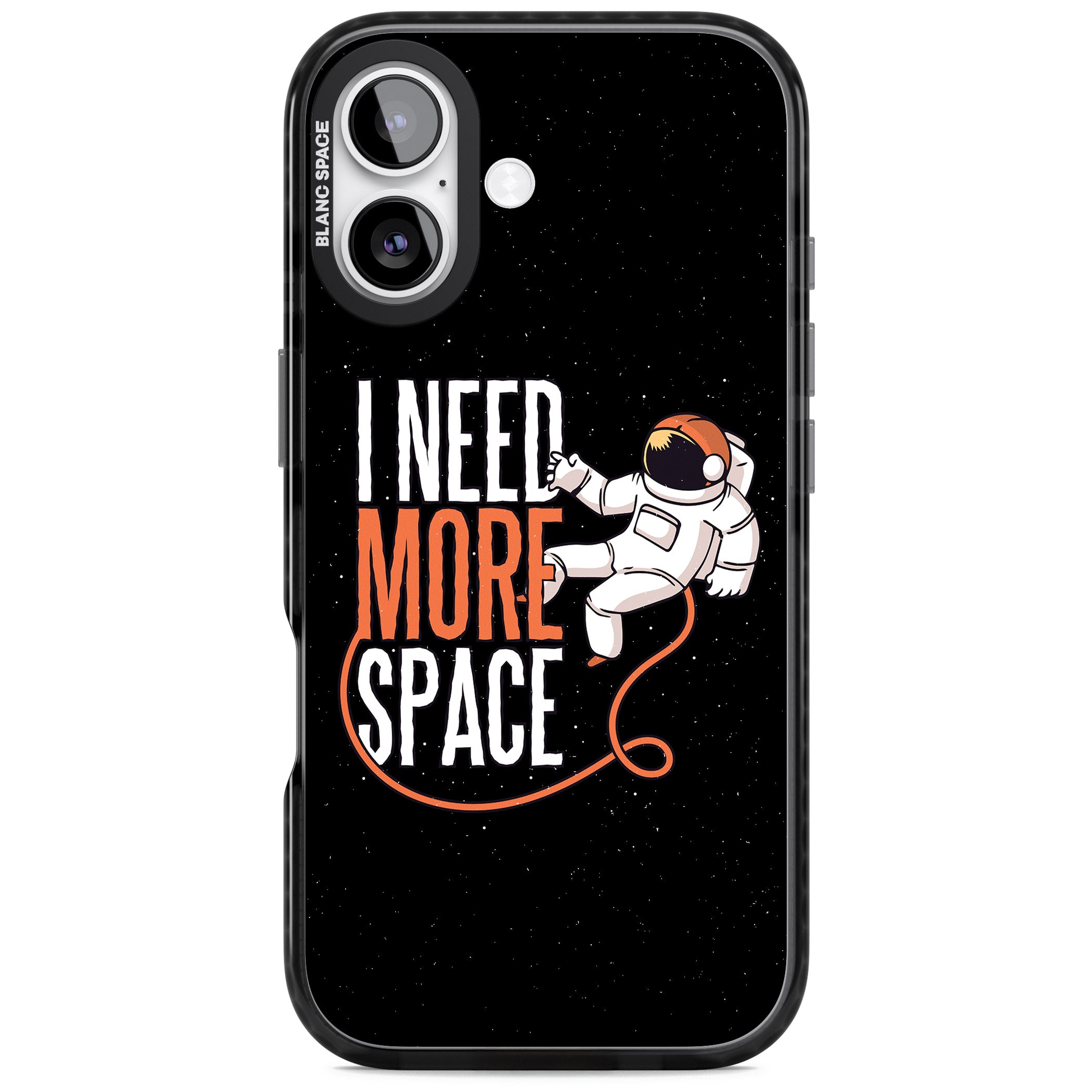 I Need More Space iPhone 17 Impact Black Phone Case