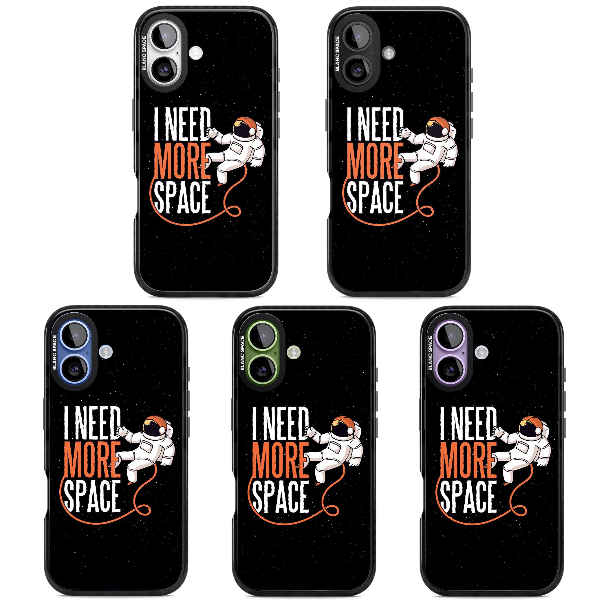 I Need More Space iPhone 17 Impact Black Phone Case APT Impact Protection