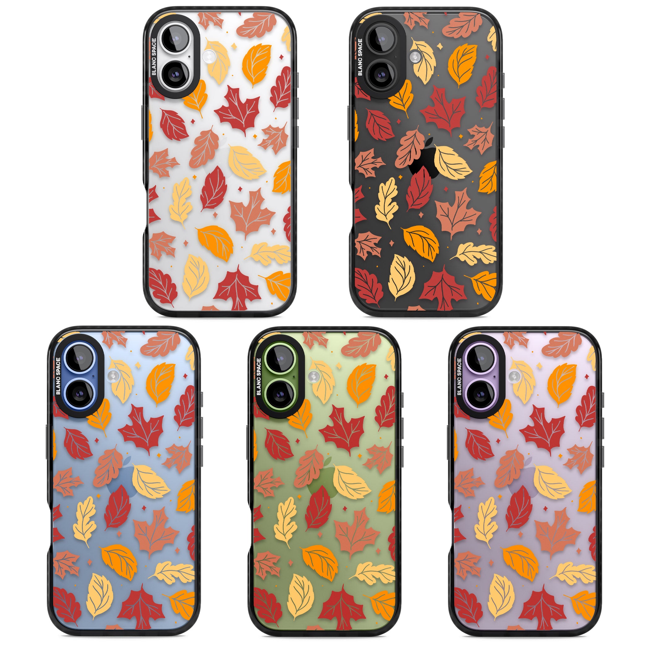 Autumn Leaves iPhone 17 Impact Black Phone Case APT Impact Protection