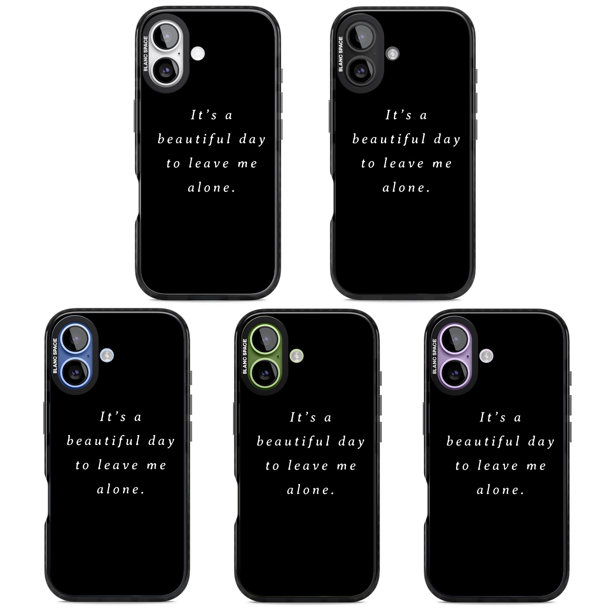 Beautiful Day Quote iPhone 17 Impact Black Phone Case APT Impact Protection