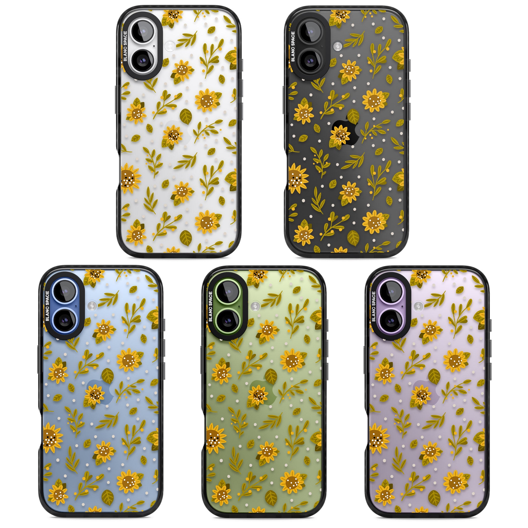 Bees & Sunflowers iPhone 17 Impact Black Phone Case APT Impact Protection