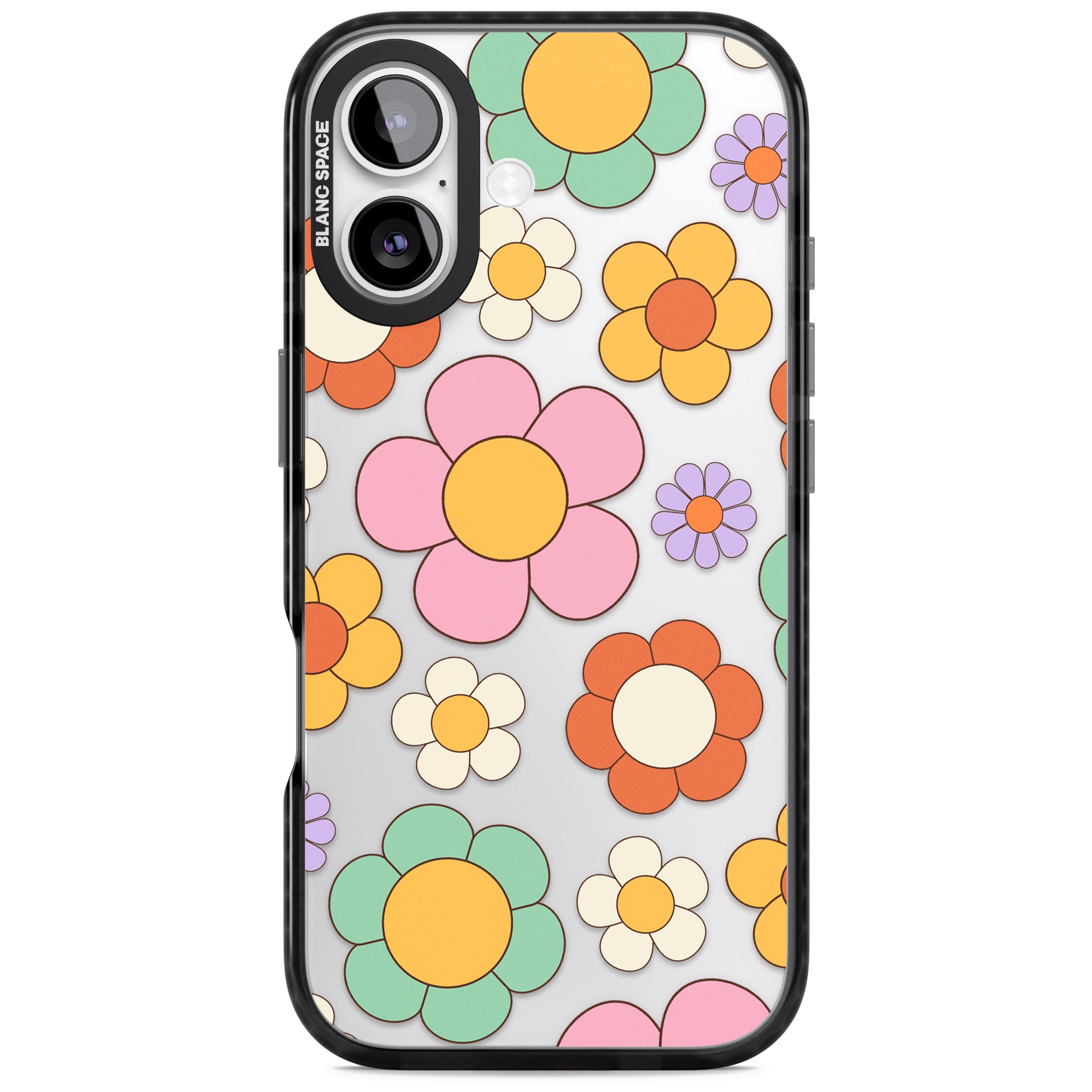 Groovy Blossoms iPhone 17 Impact Black Phone Case