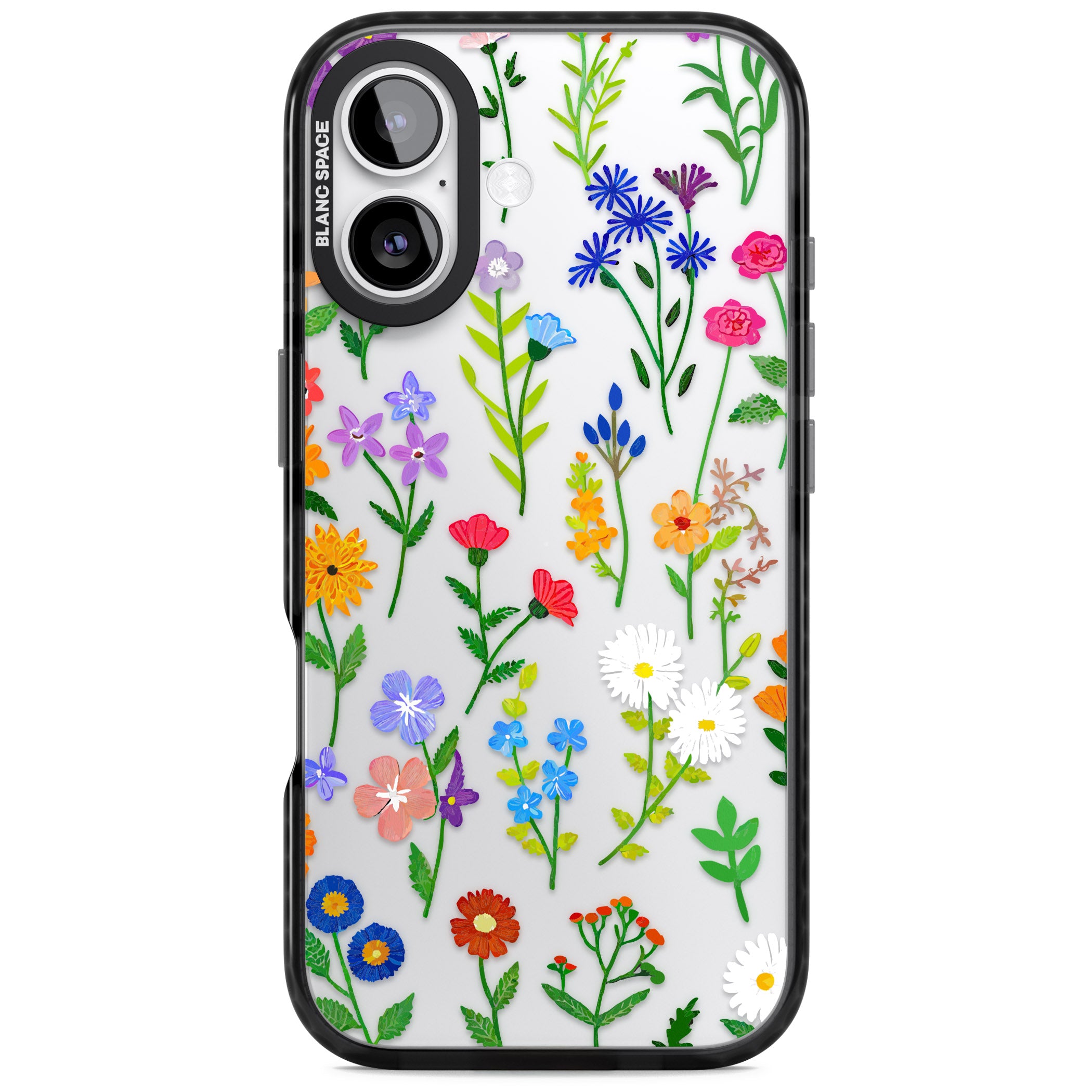 Wildflower Garden iPhone 17 Impact Black Phone Case