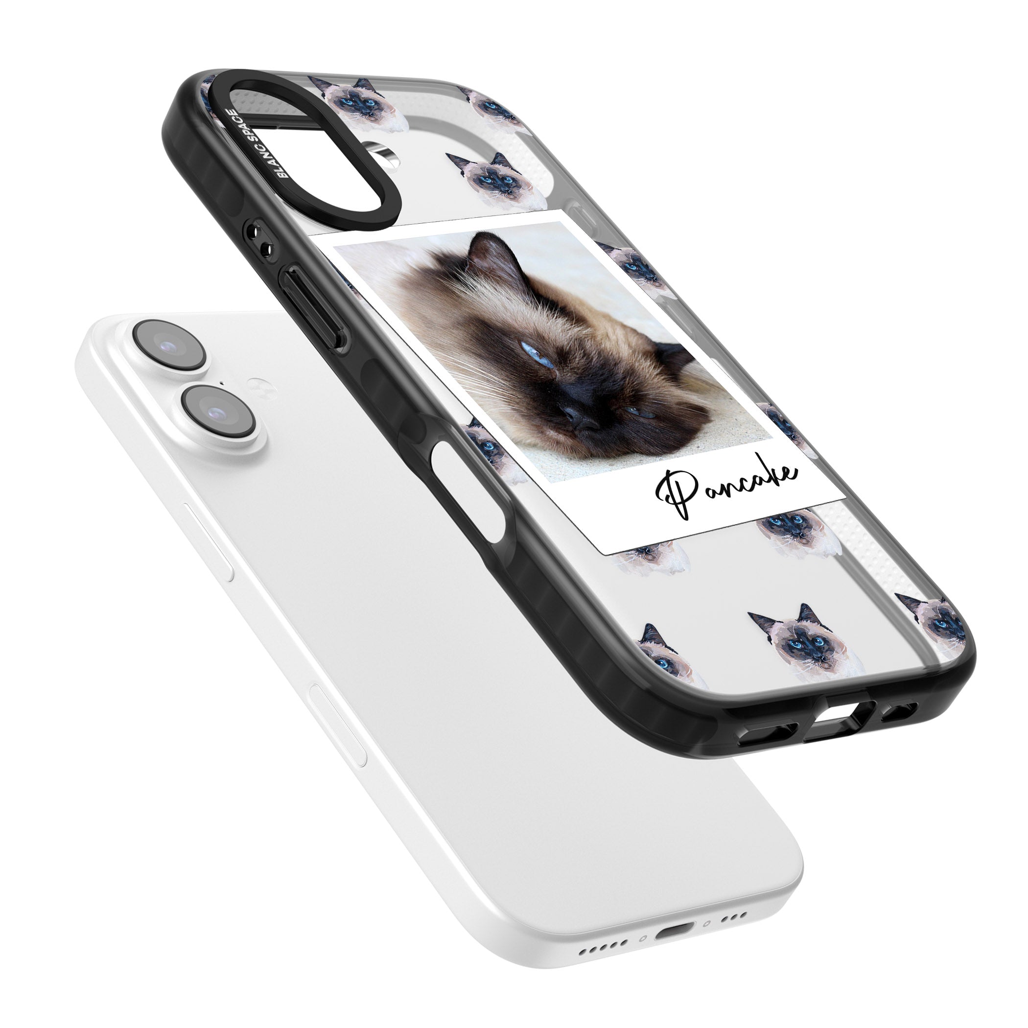 Personalised Burmese Cat Photo iPhone 17 Impact Black Phone Case Colours