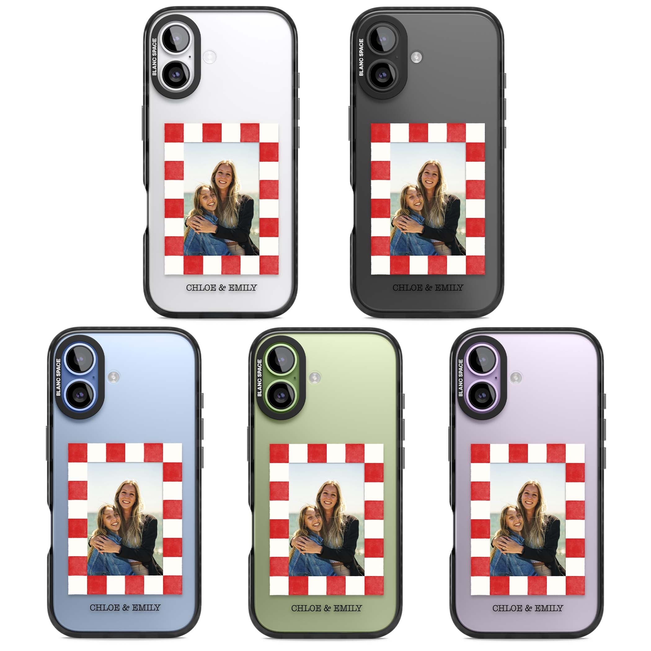 Personalised Red Check Photo
