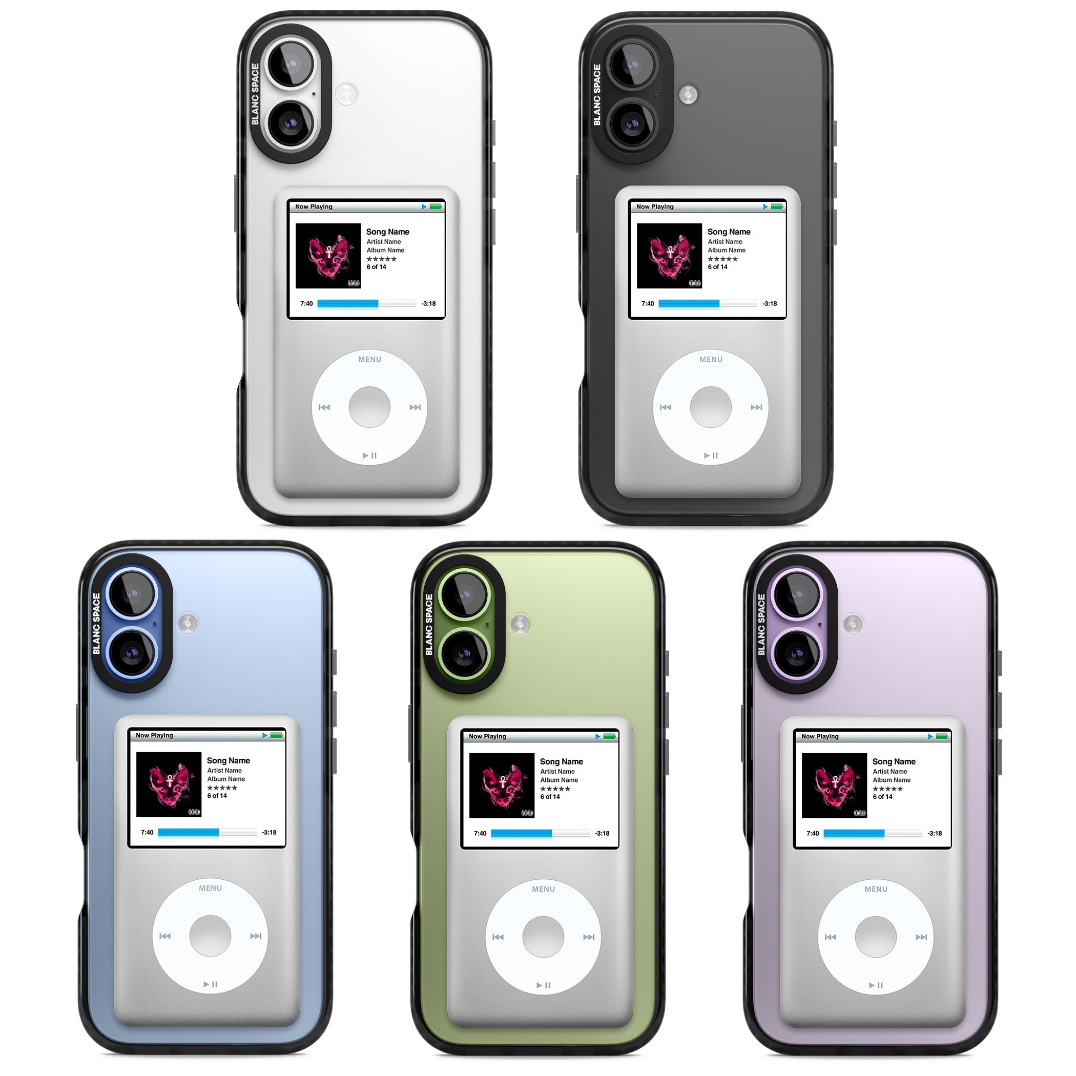 Personalised Classic Ipod iPhone 17 Impact Black Phone Case APT Impact Protection