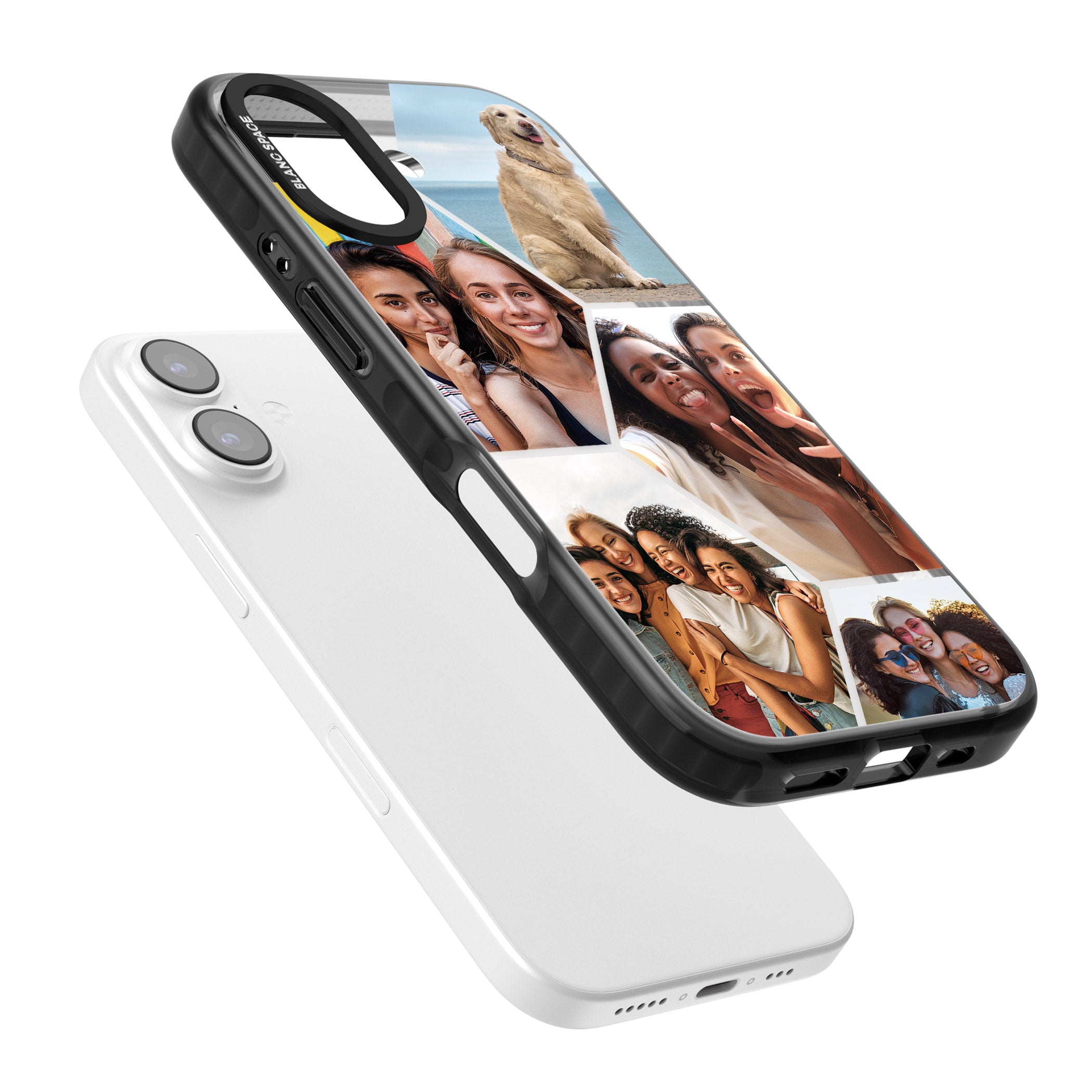 Personalised Beehive Photo Grid iPhone 17 Impact Black Phone Case Colours