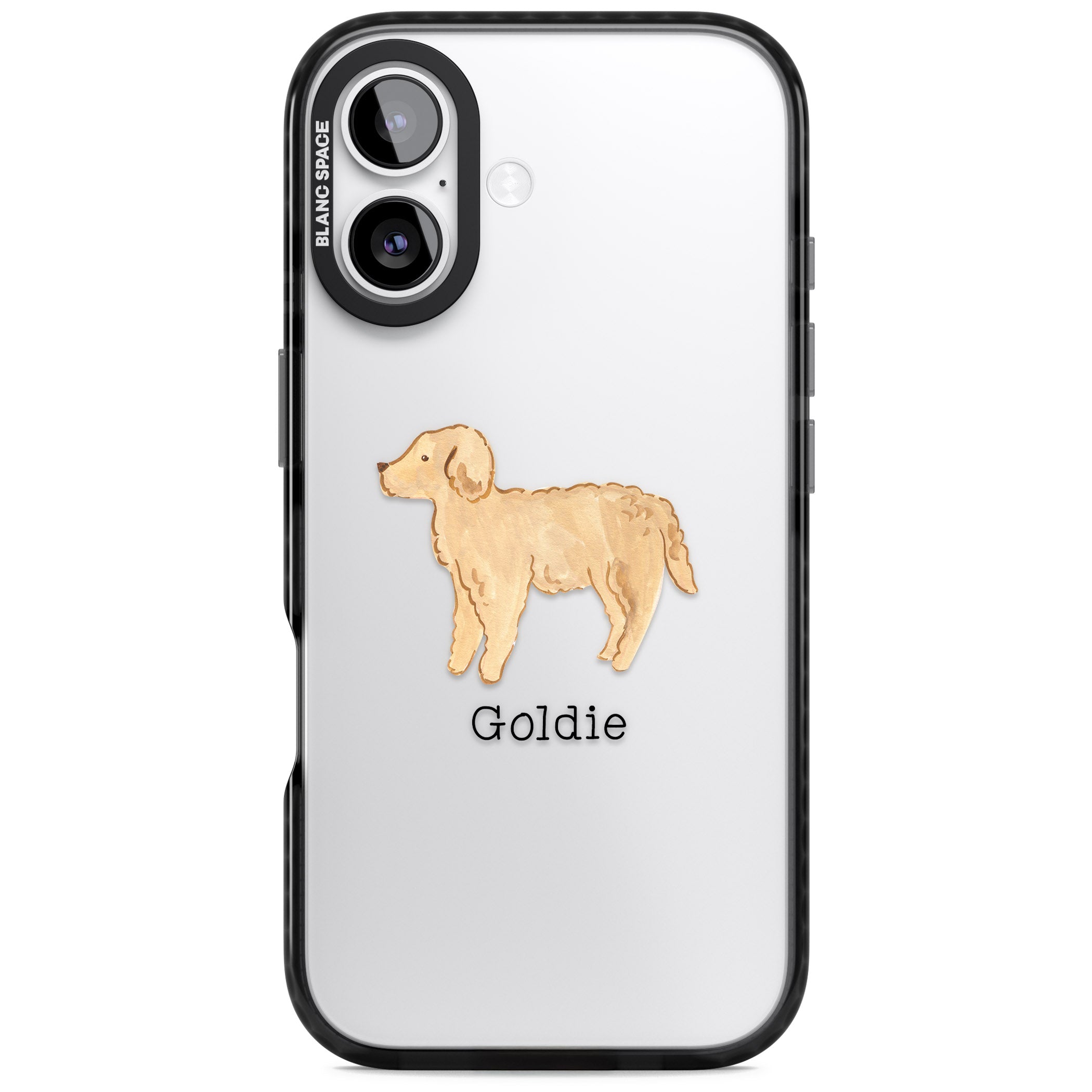Personalised Goldendoodle iPhone 17 Impact Black Phone Case