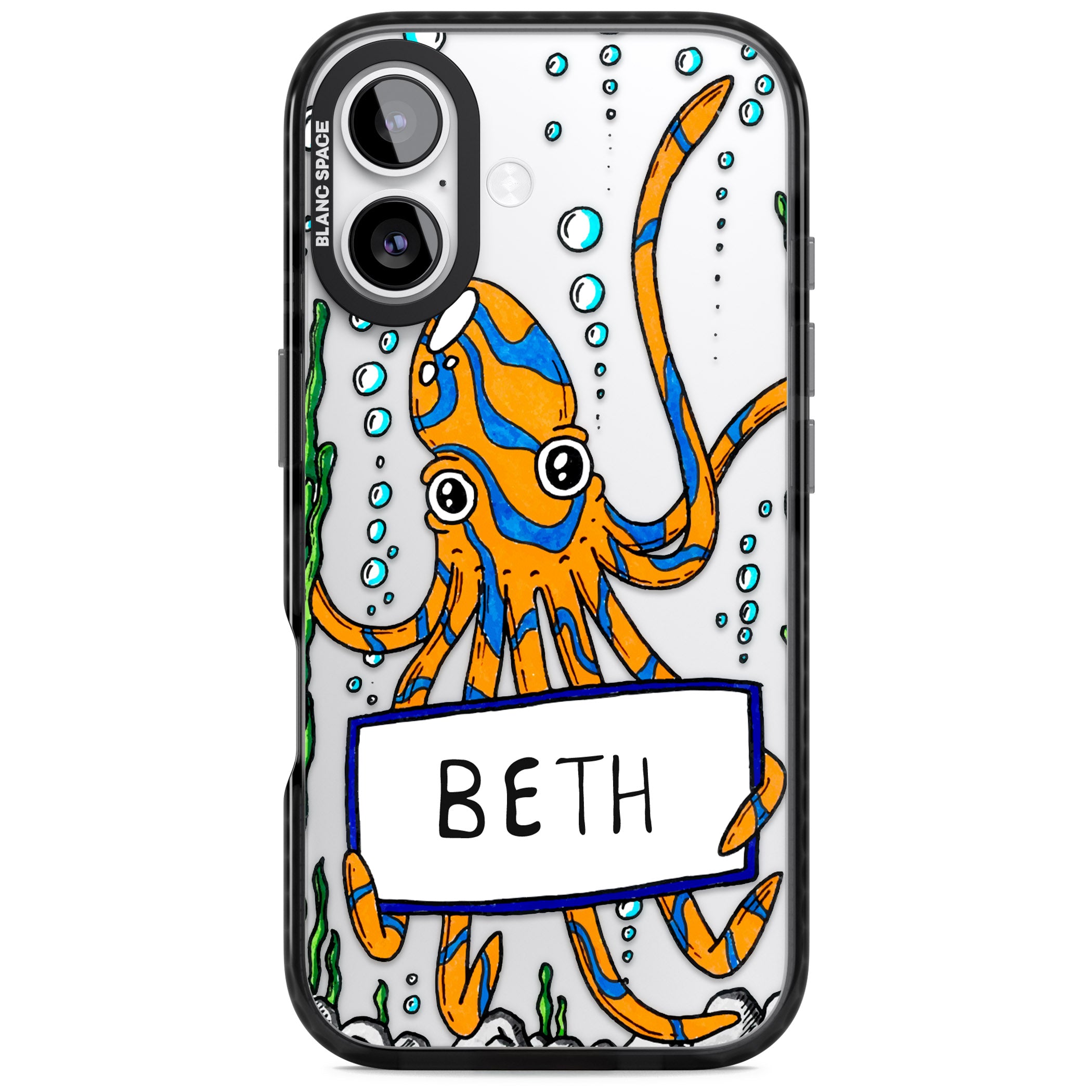 Personalised Octo iPhone 17 Impact Black Phone Case