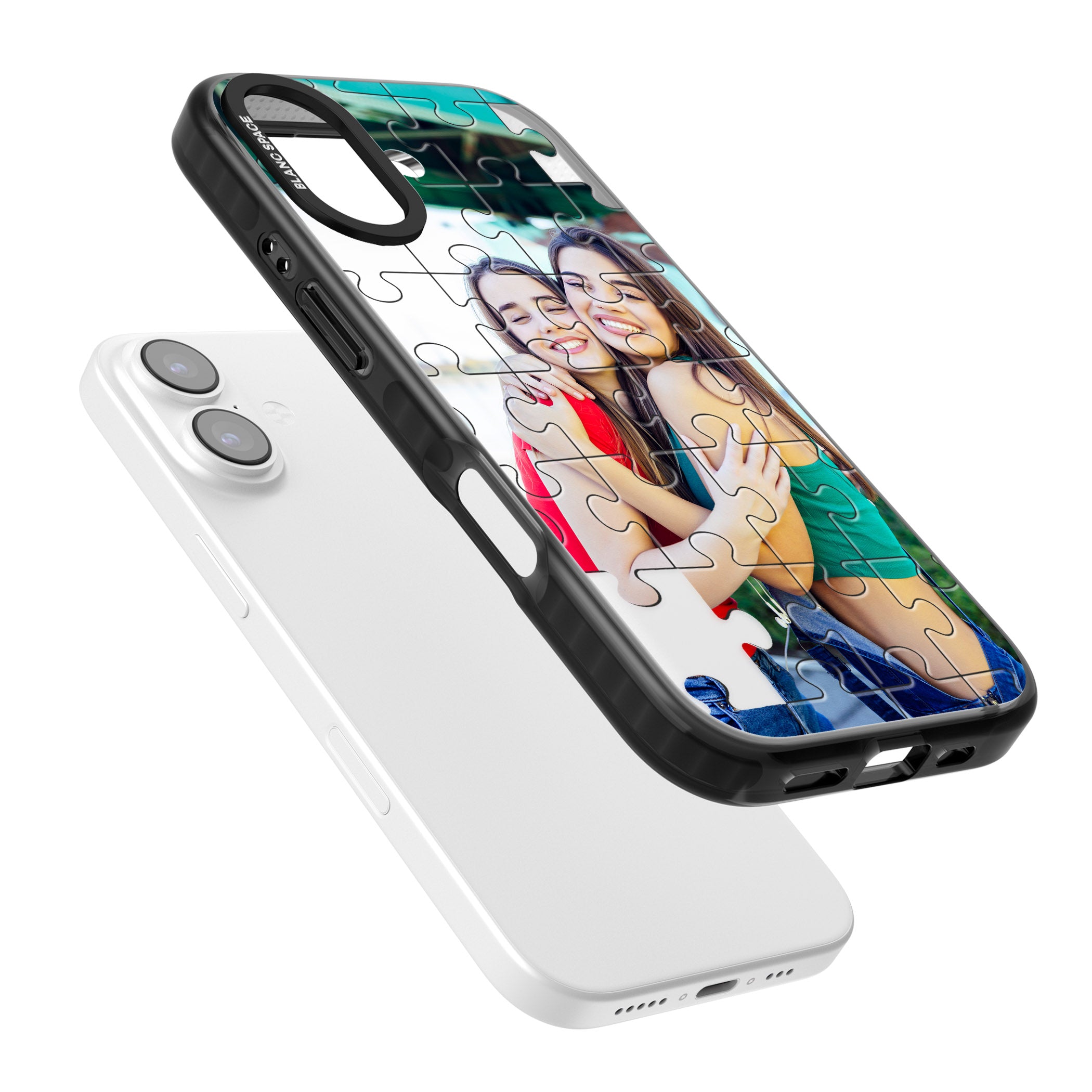Personalised Jigsaw Puzzle Photo iPhone 17 Impact Black Phone Case Colours