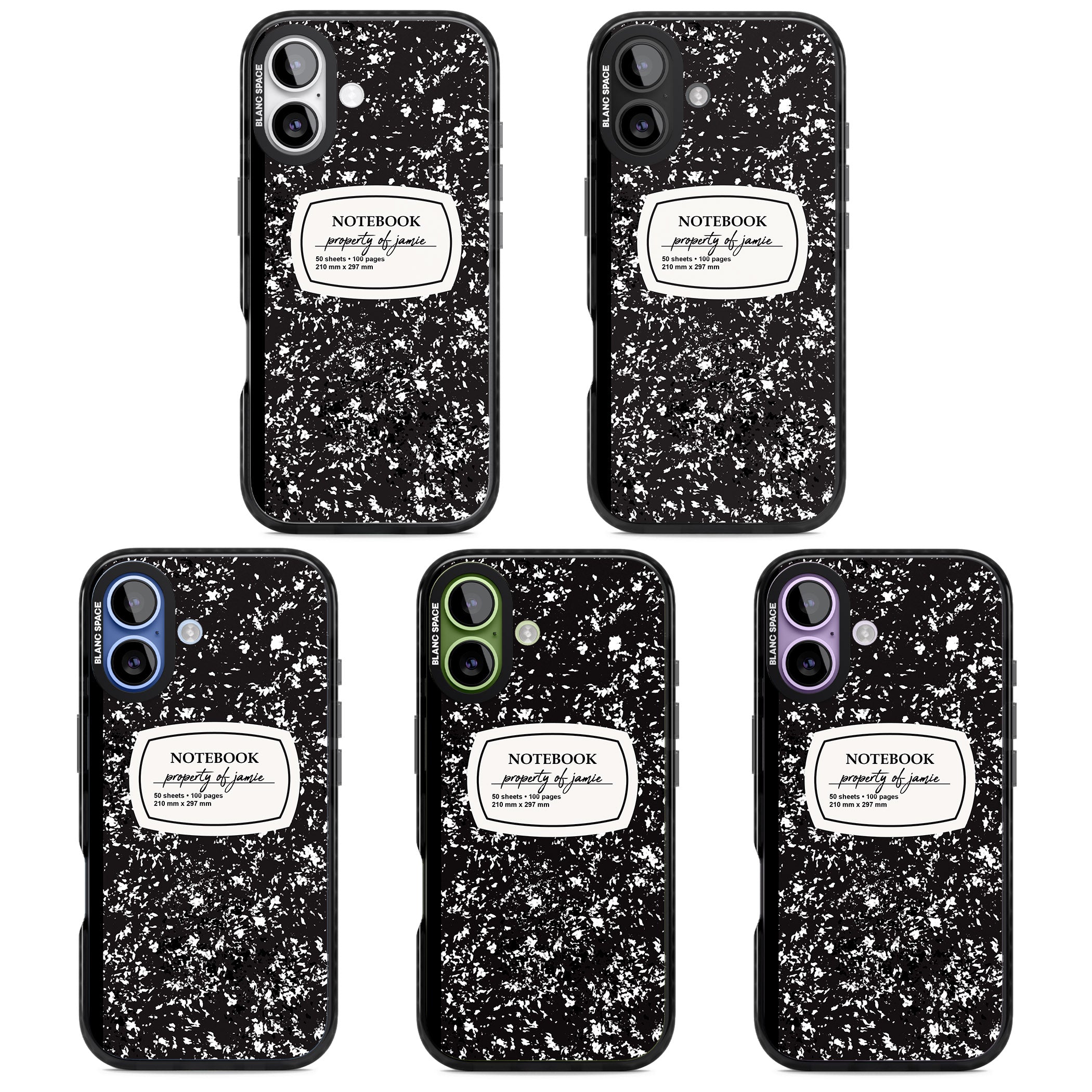 Personalised Classic Composition iPhone 17 Impact Black Phone Case APT Impact Protection