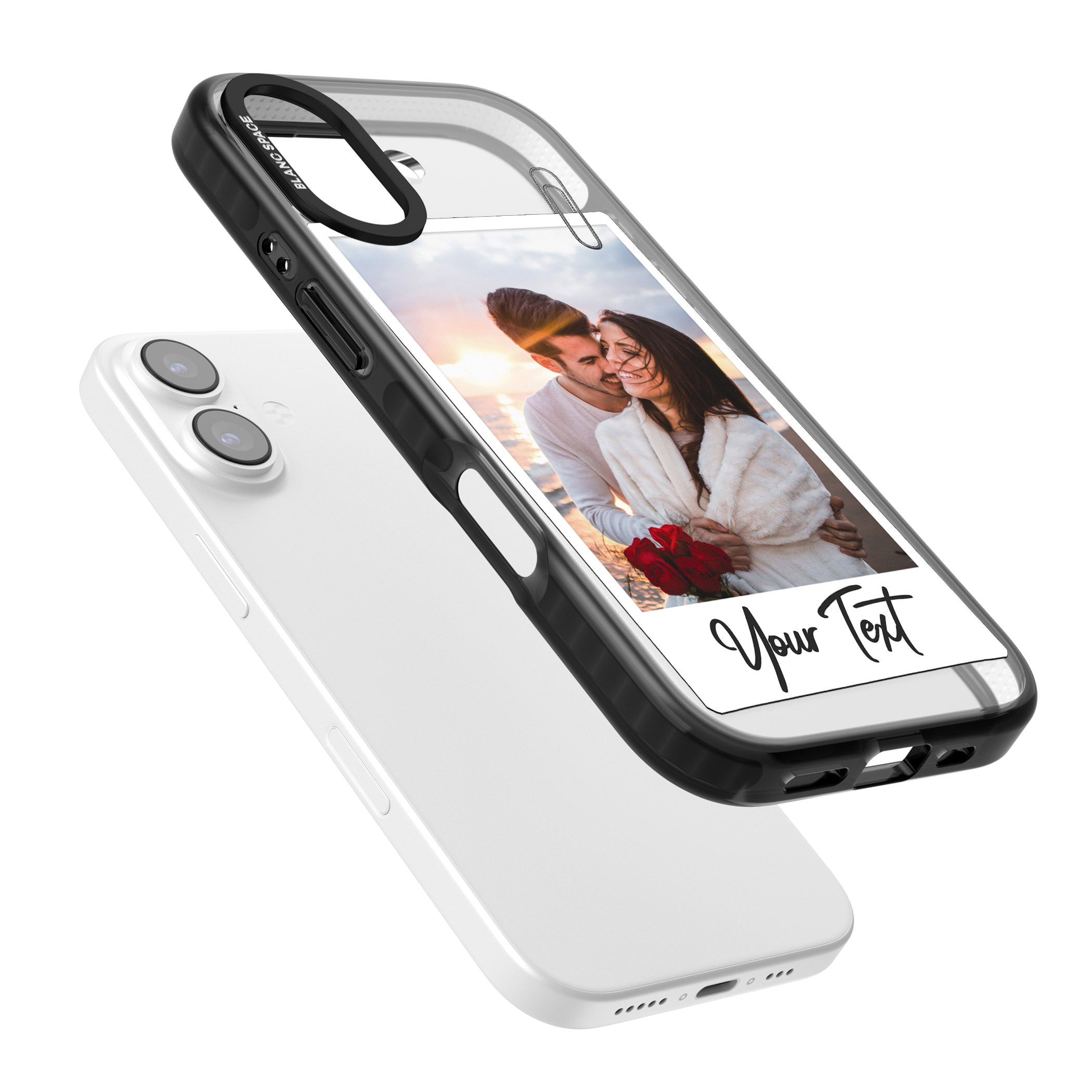 Personalised Instant Camera Photo iPhone 17 Impact Black Phone Case Colours