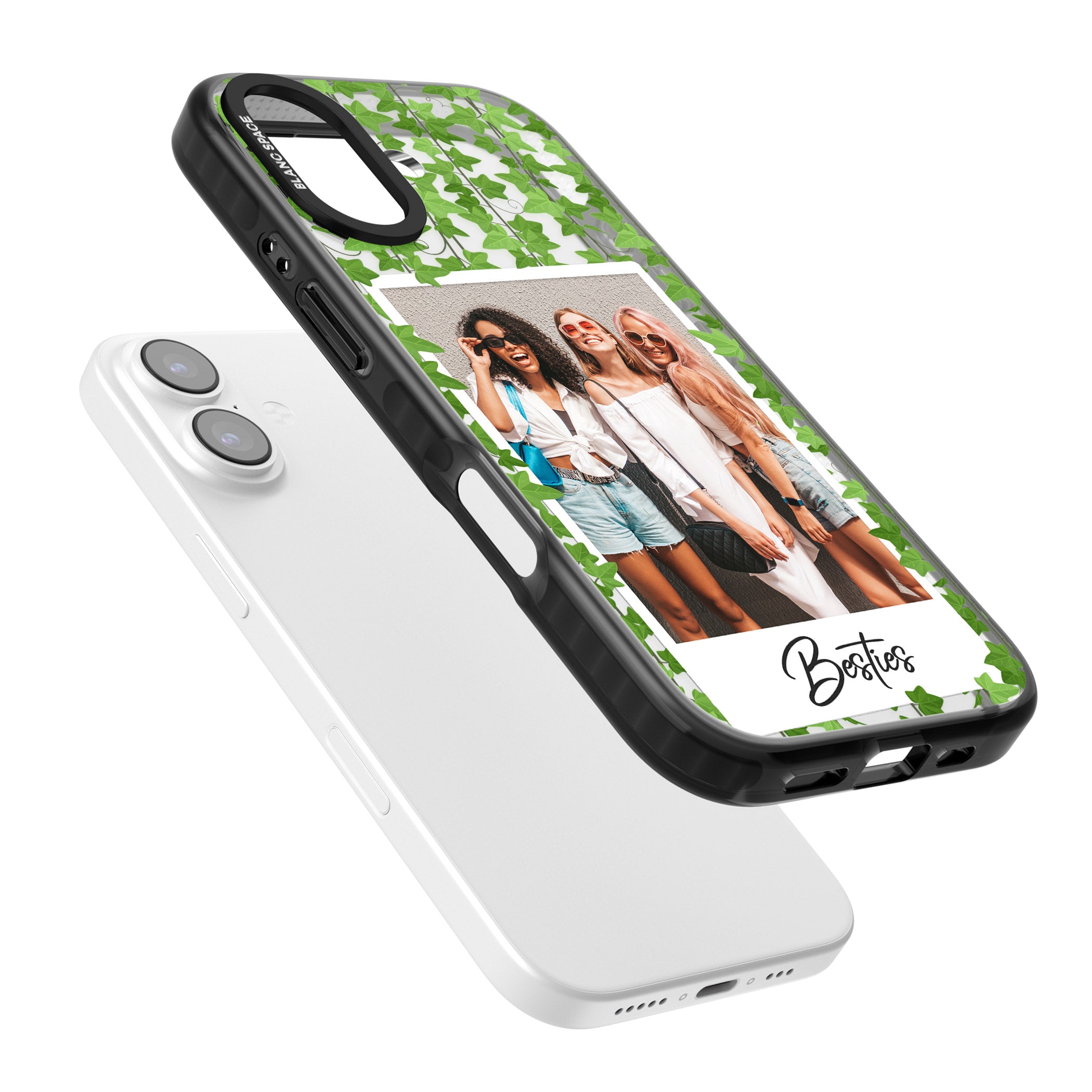 Personalised Ivy Vine Instant Photo iPhone 17 Impact Black Phone Case Colours