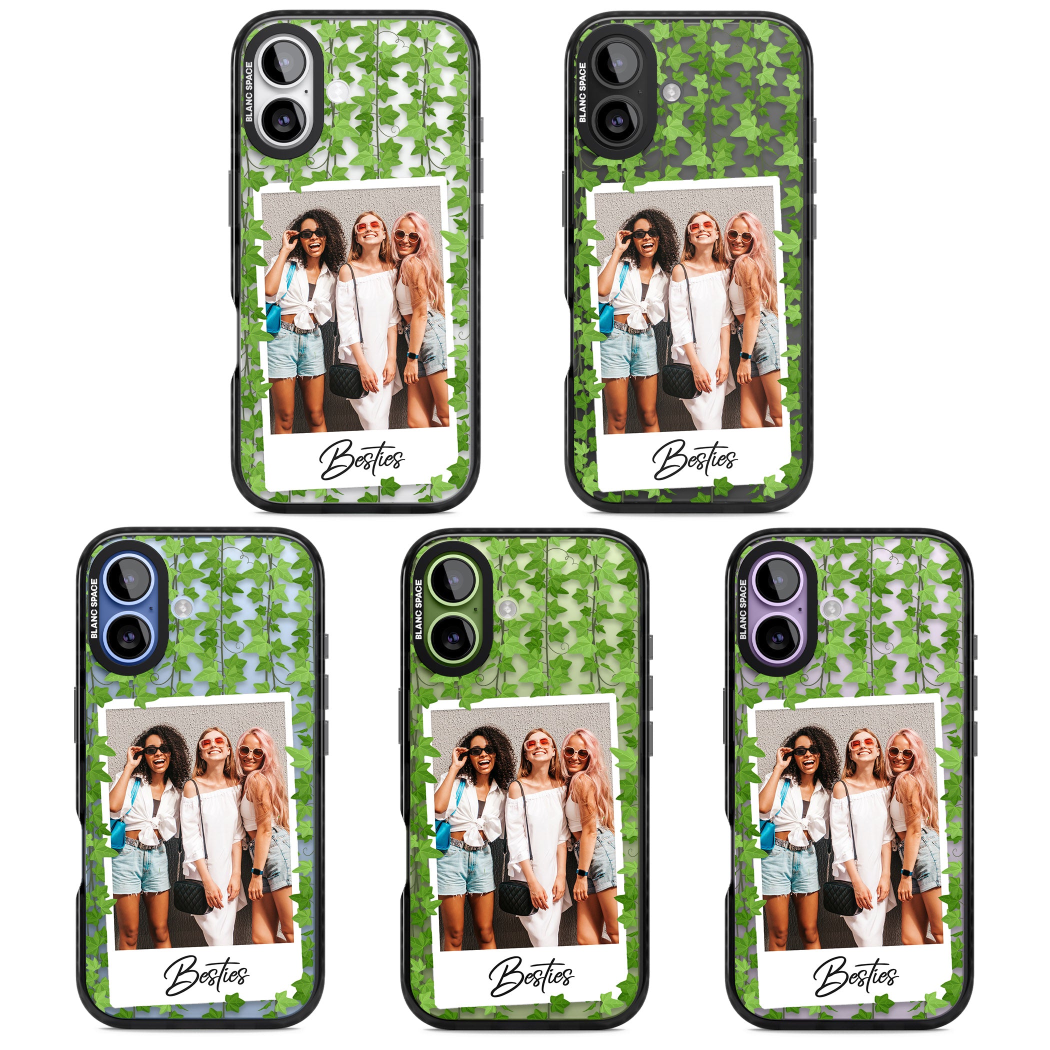 Personalised Ivy Vine Instant Photo iPhone 17 Impact Black Phone Case APT Impact Protection