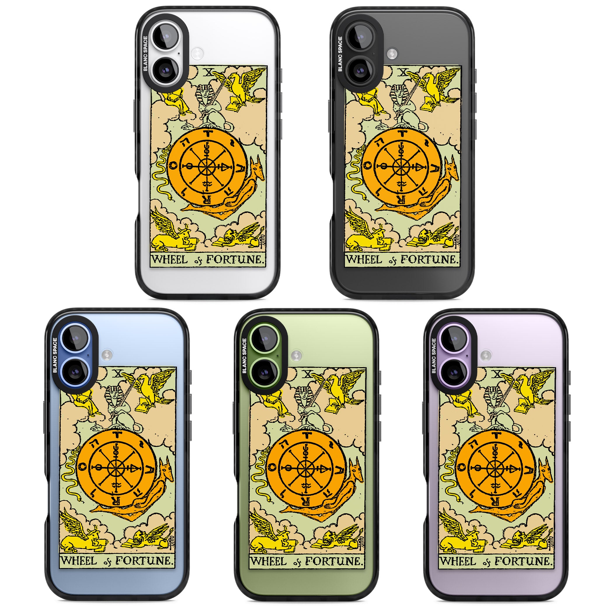 Personalised Wheel Of Fortune Tarot Card (Color) iPhone 17 Impact Black Phone Case APT Impact Protection