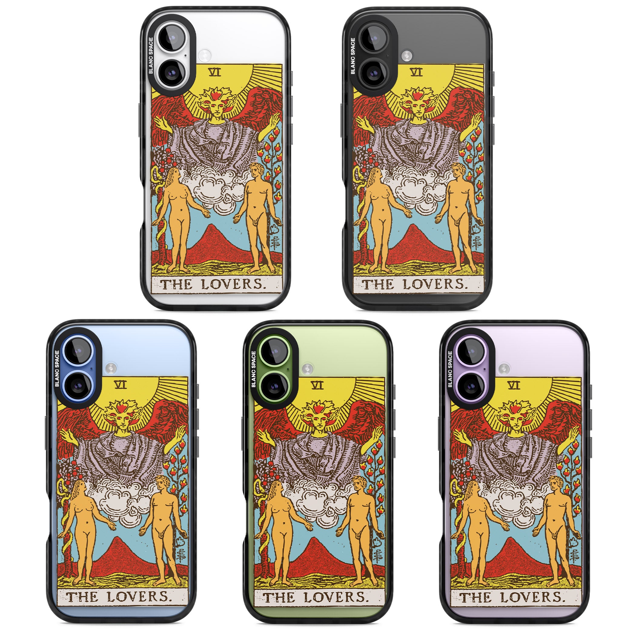 Personalised The Lovers Tarot Card (Color) iPhone 17 Impact Black Phone Case APT Impact Protection