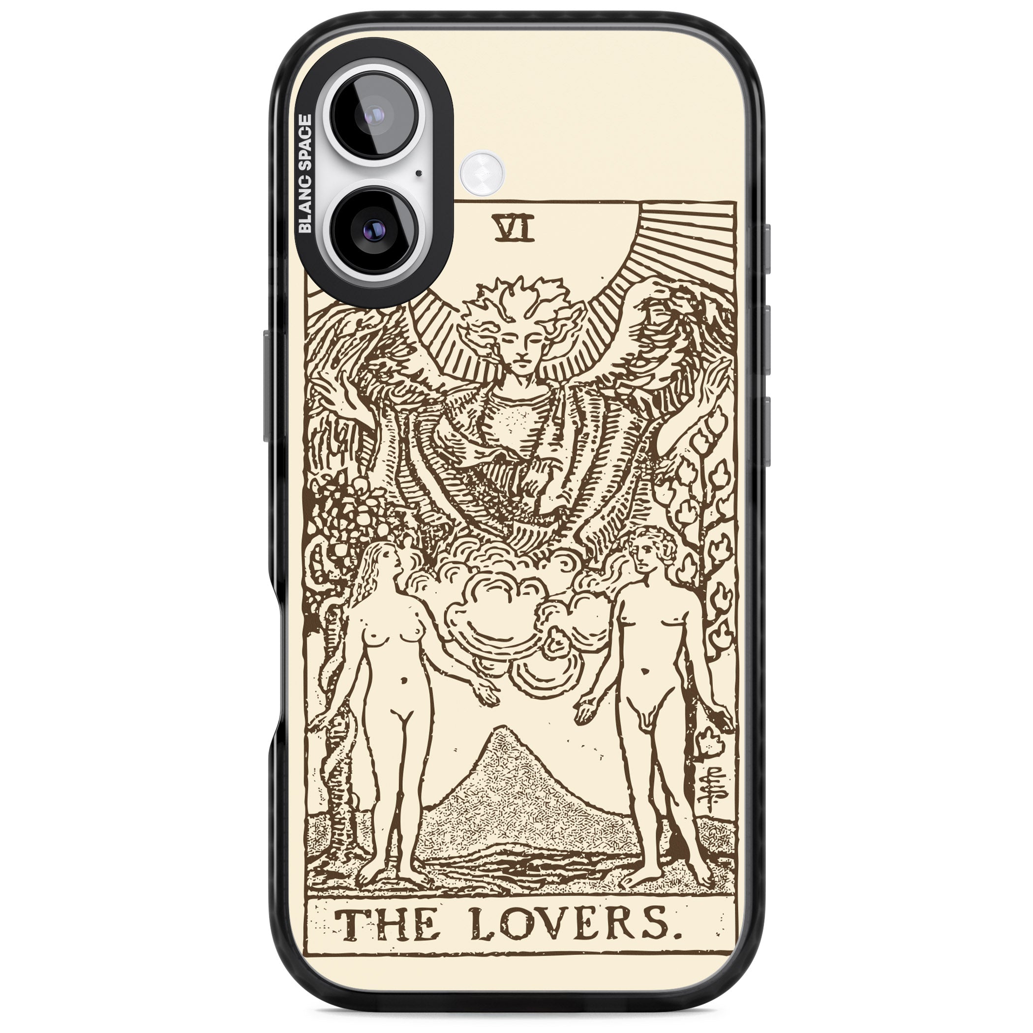 Personalised The Lovers Tarot Card (Cream) iPhone 17 Impact Black Phone Case