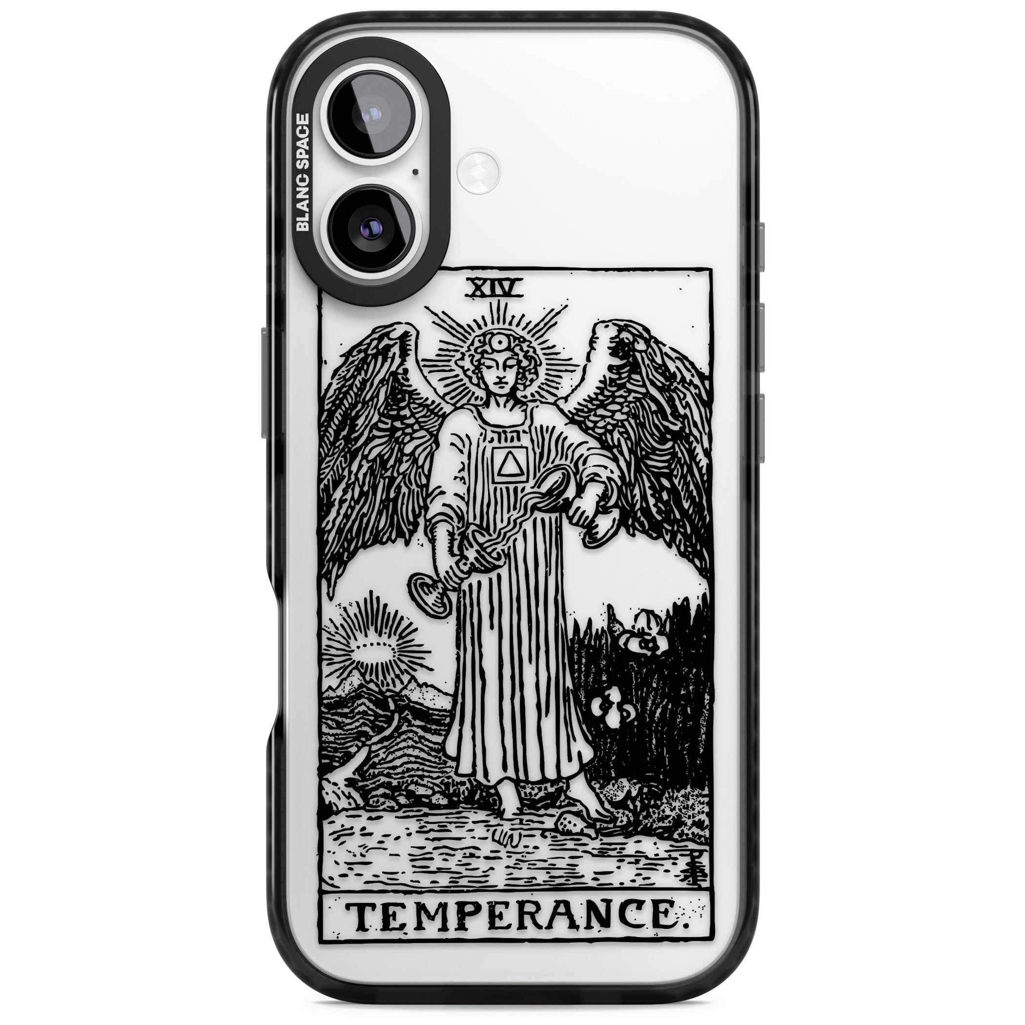 Personalised Temperance Tarot Card (Clear) iPhone 17 Impact Black Phone Case