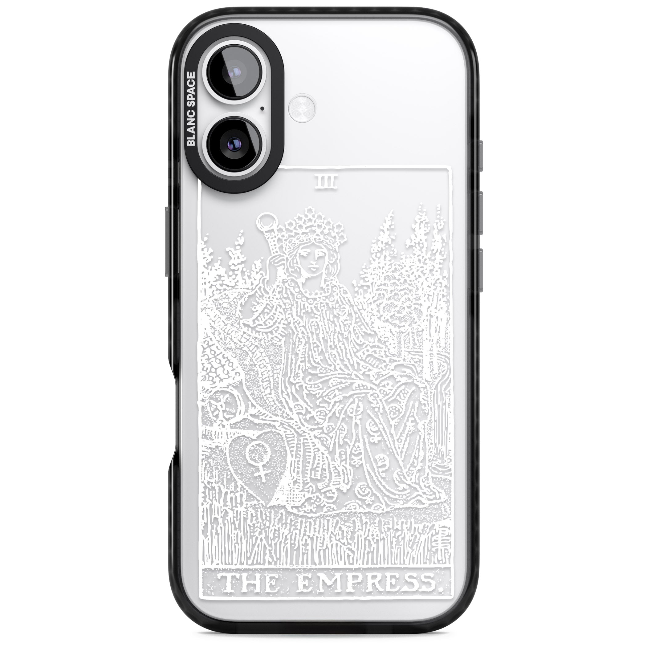 Personalised The Empress Tarot Card (White) iPhone 17 Impact Black Phone Case