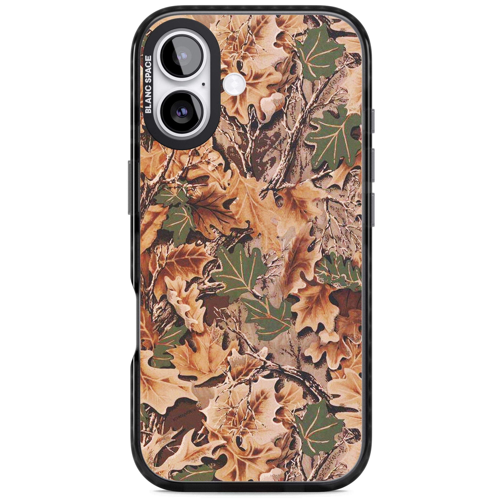 Leaves Camo iPhone 17 Impact Black Phone Case