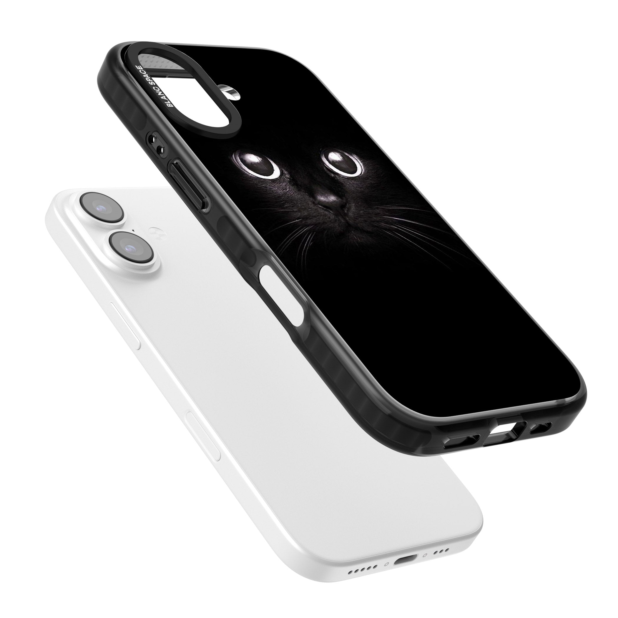 Black Cat iPhone 17 Impact Black Phone Case Colours