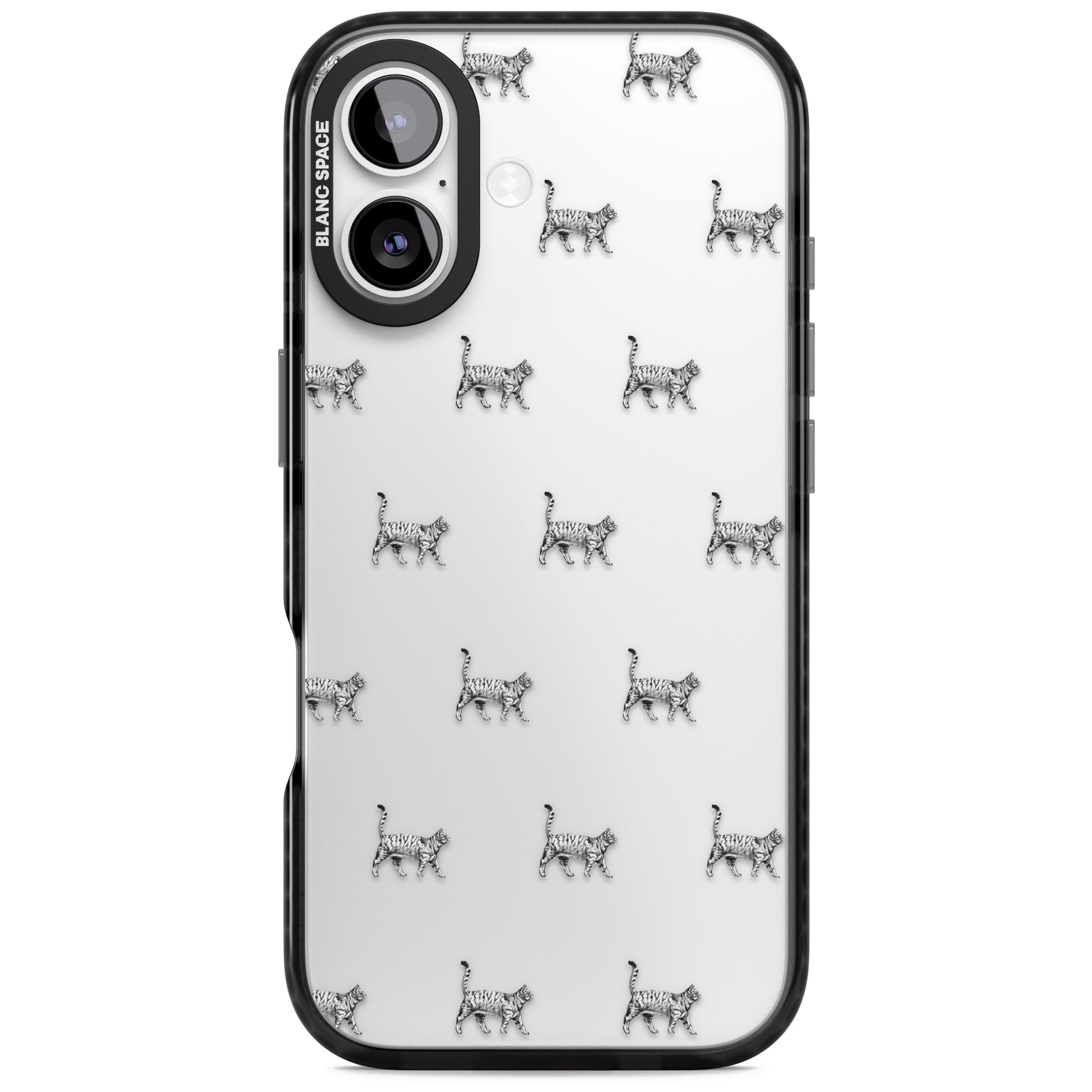 British Shorthair Cat Pattern iPhone 17 Impact Black Phone Case