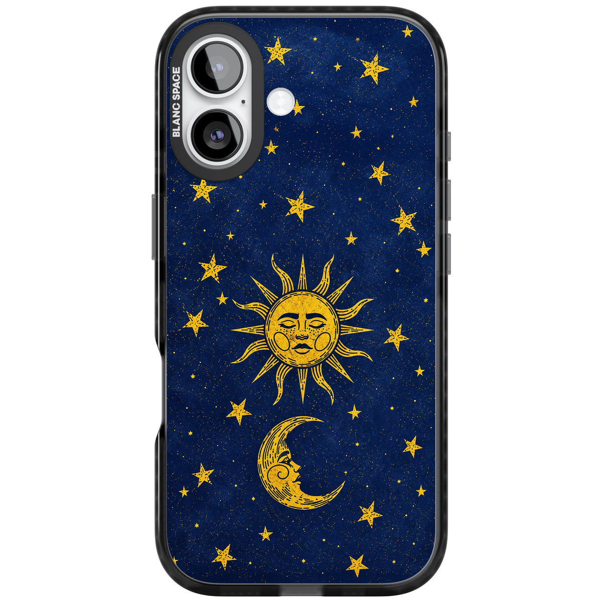 Sun & Moon Reverie iPhone 16 / iPhone 16 Plus / iPhone 17 Impact Black Phone Case front
