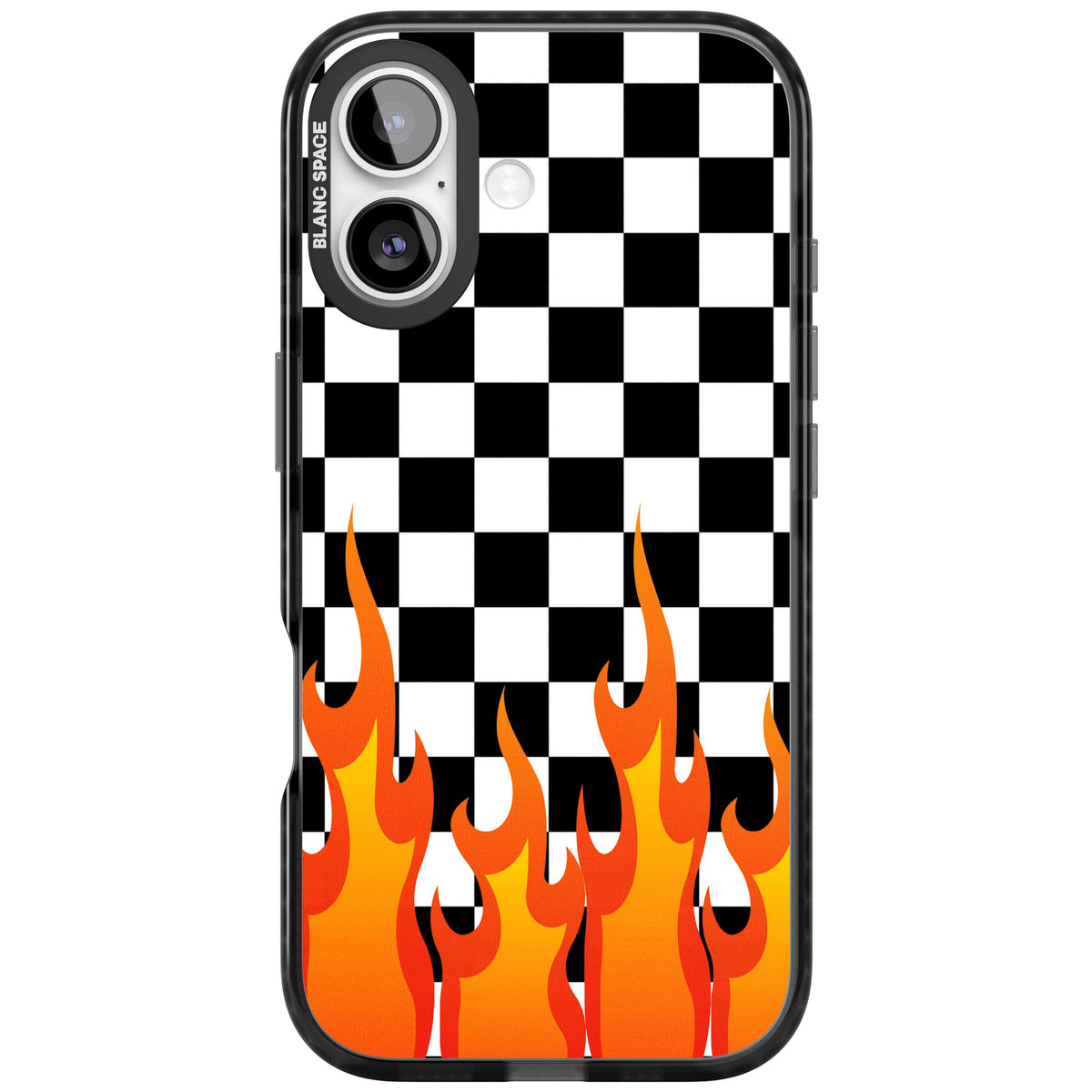 Hot Pursuit iPhone 16 / iPhone 16 Plus / iPhone 17 Impact Black Phone Case front