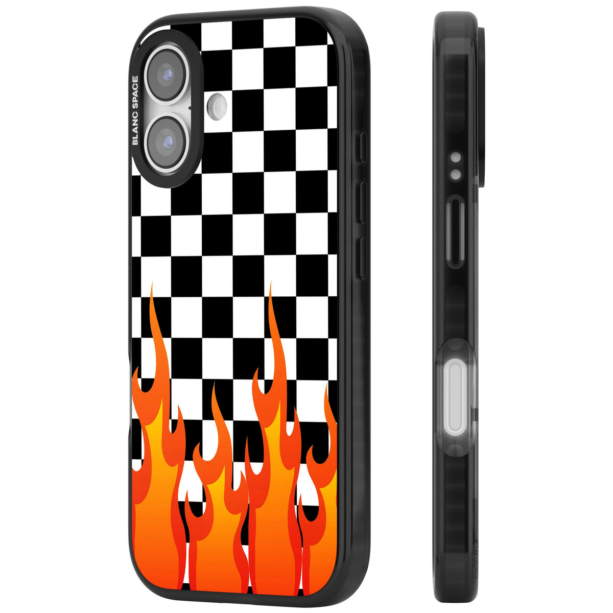 Hot Pursuit iPhone 16 / iPhone 16 Plus / iPhone 17 Impact Black Phone Case side