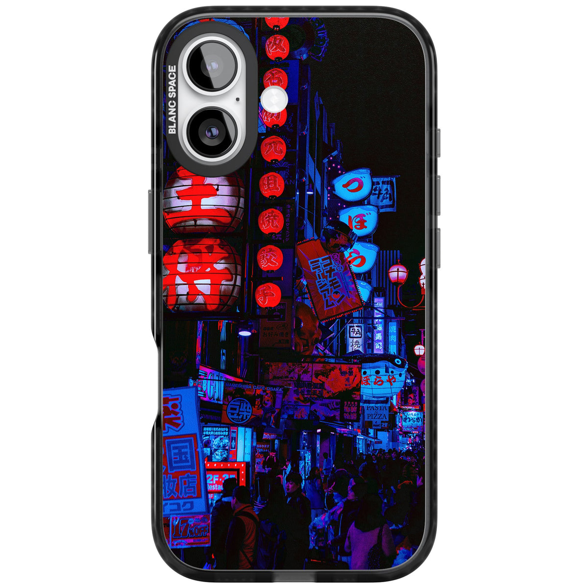 Neon Tokyo iPhone 16 / iPhone 16 Plus / iPhone 17 Impact Black Phone Case front