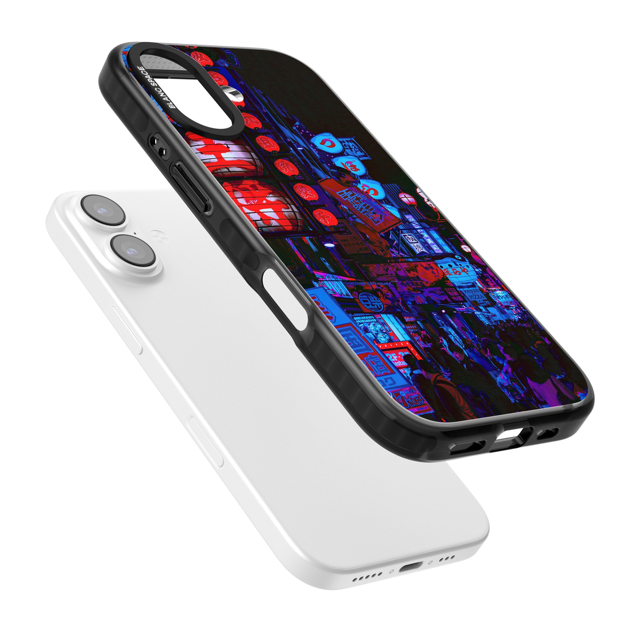 Neon City Nights iPhone 17 Impact Black Phone Case Colours