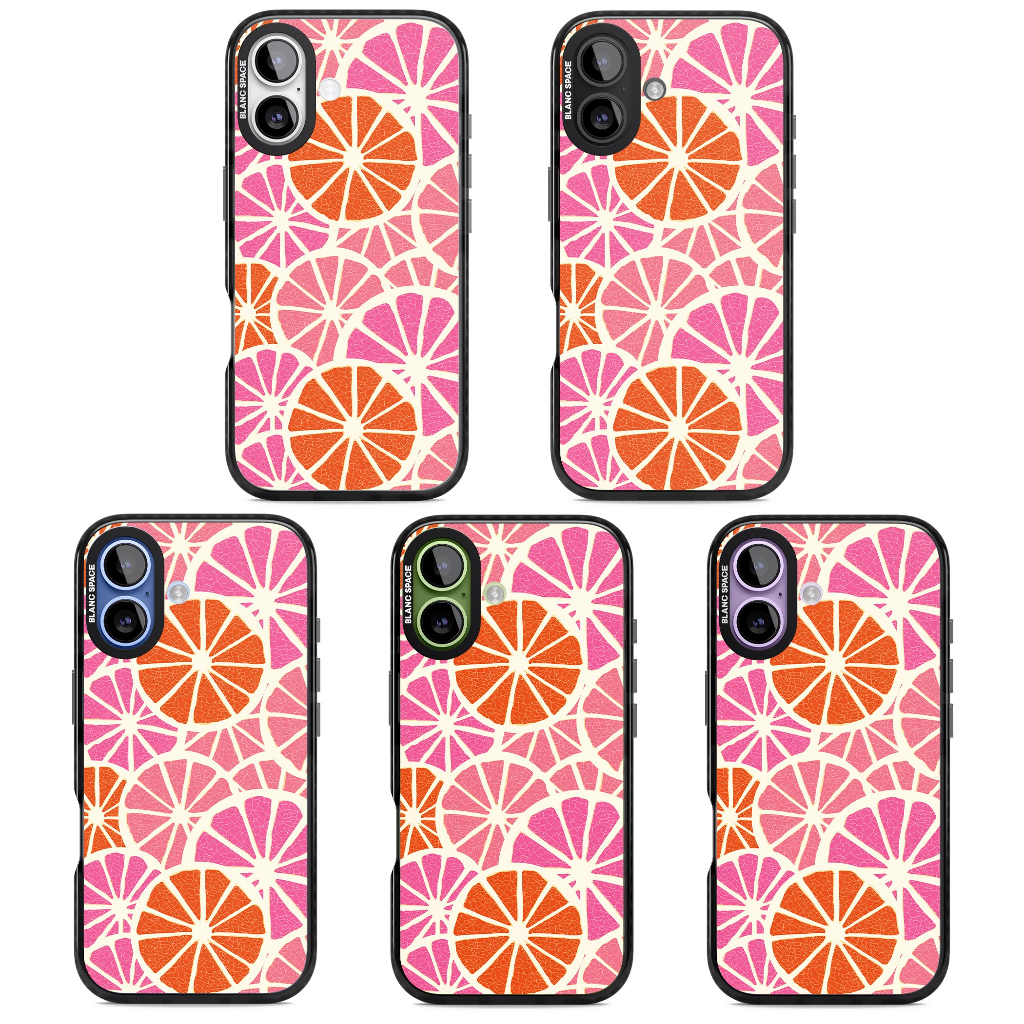 Citrus Slices iPhone 17 Impact Black Phone Case APT Impact Protection