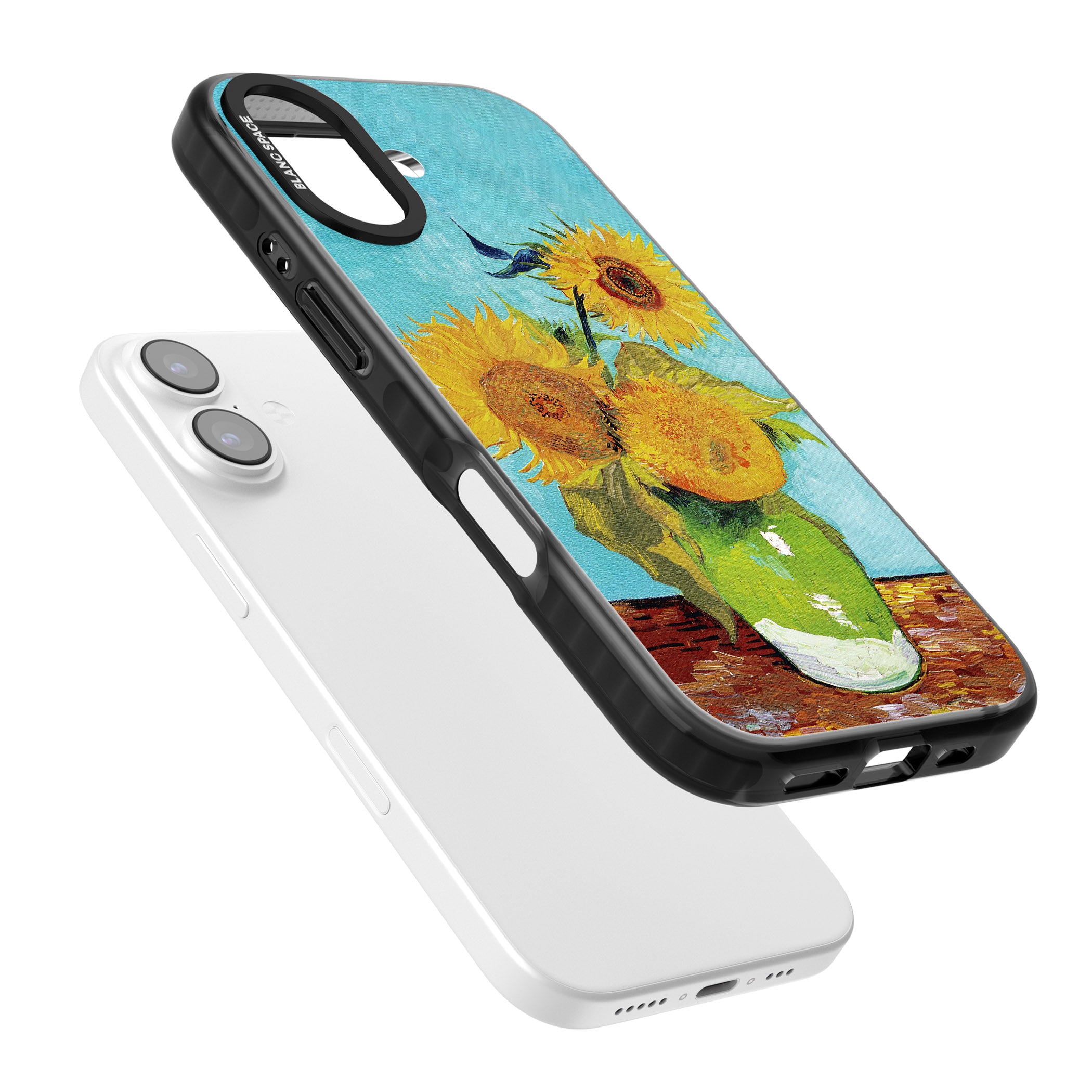 Vase With Three Sunflowers iPhone 17 Impact Black Phone Case Colours
