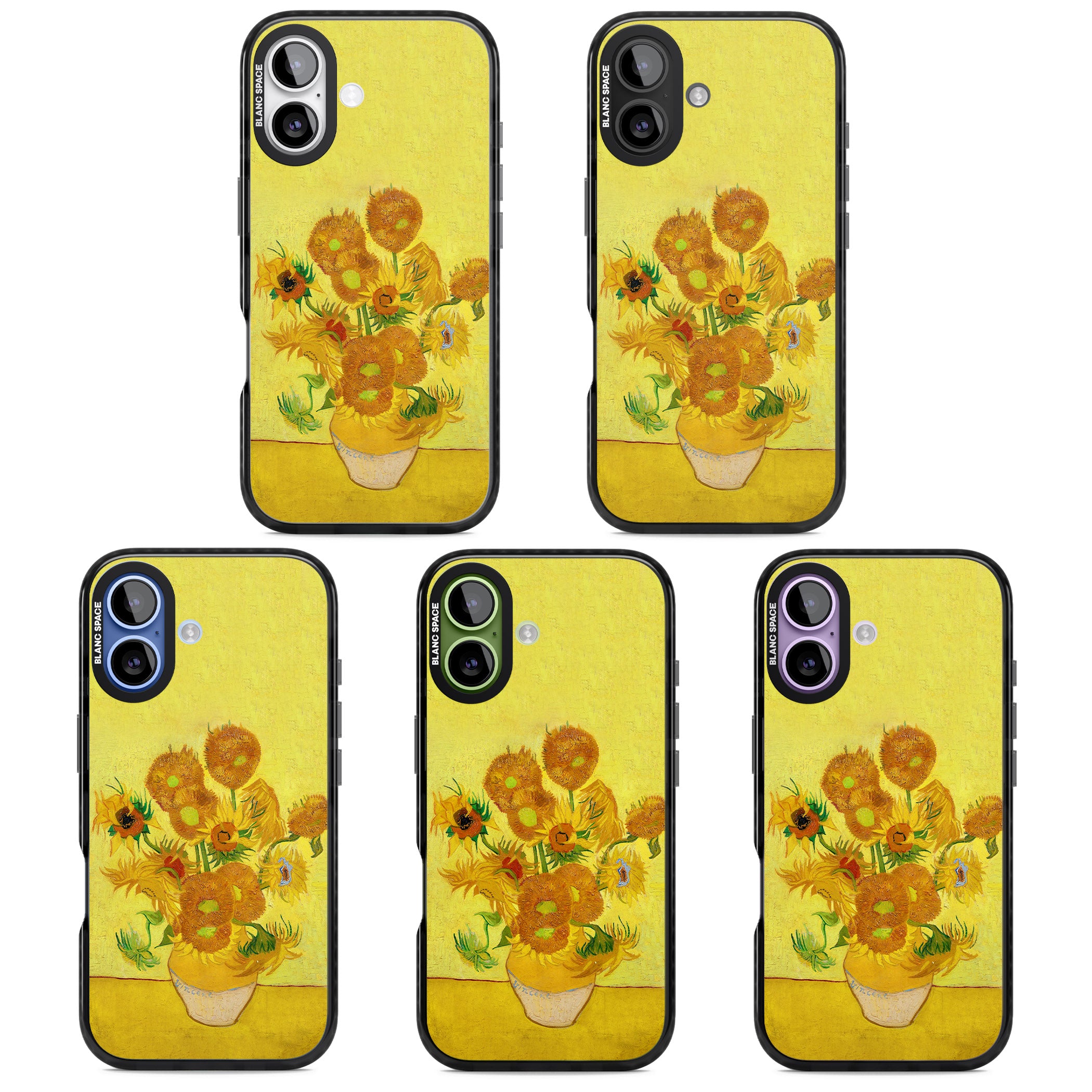 Sunflowers iPhone 17 Impact Black Phone Case APT Impact Protection