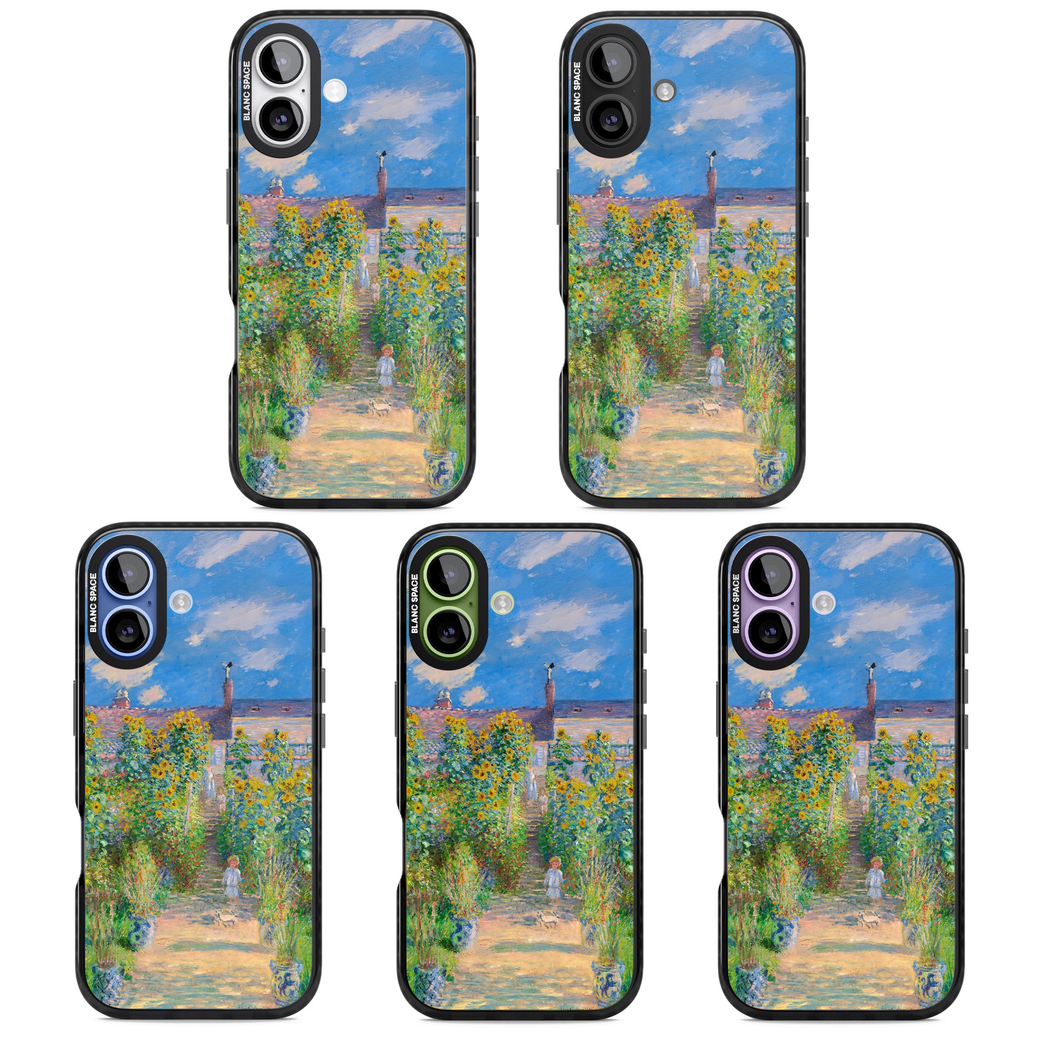 Garden at Vetheuil iPhone 17 Impact Black Phone Case APT Impact Protection