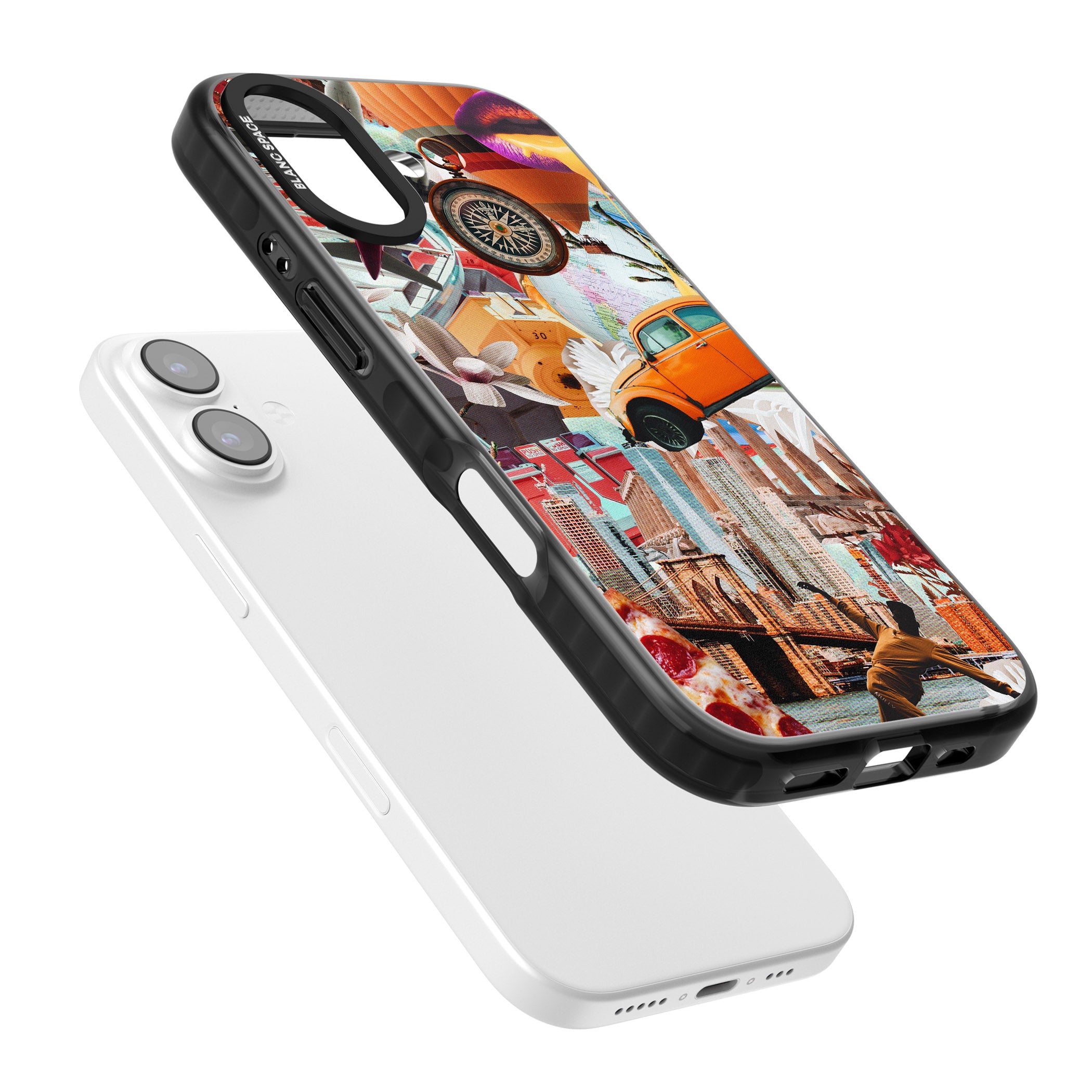 Bold New York Collage iPhone 17 Impact Black Phone Case Colours