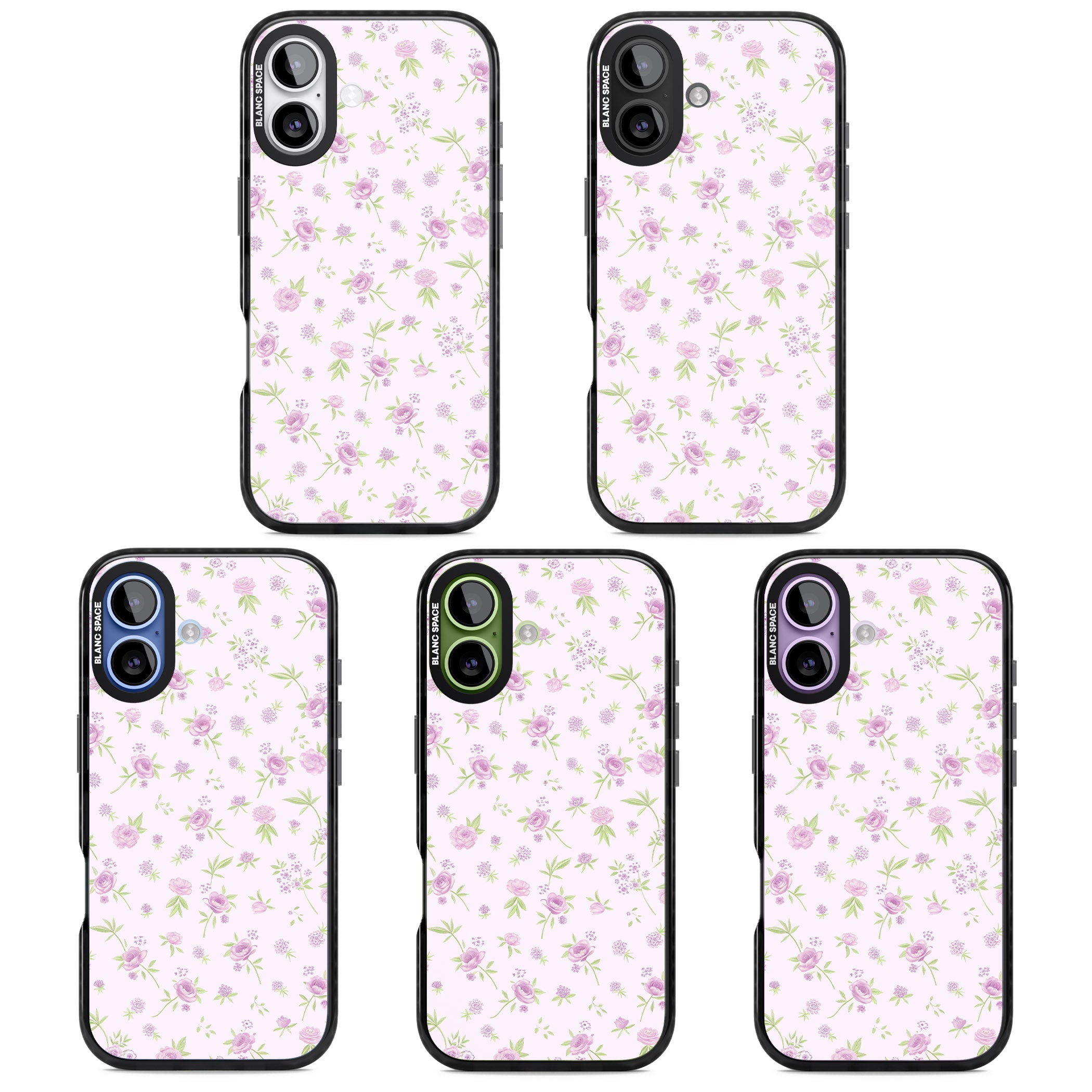 Pink Peonies iPhone 17 Impact Black Phone Case APT Impact Protection
